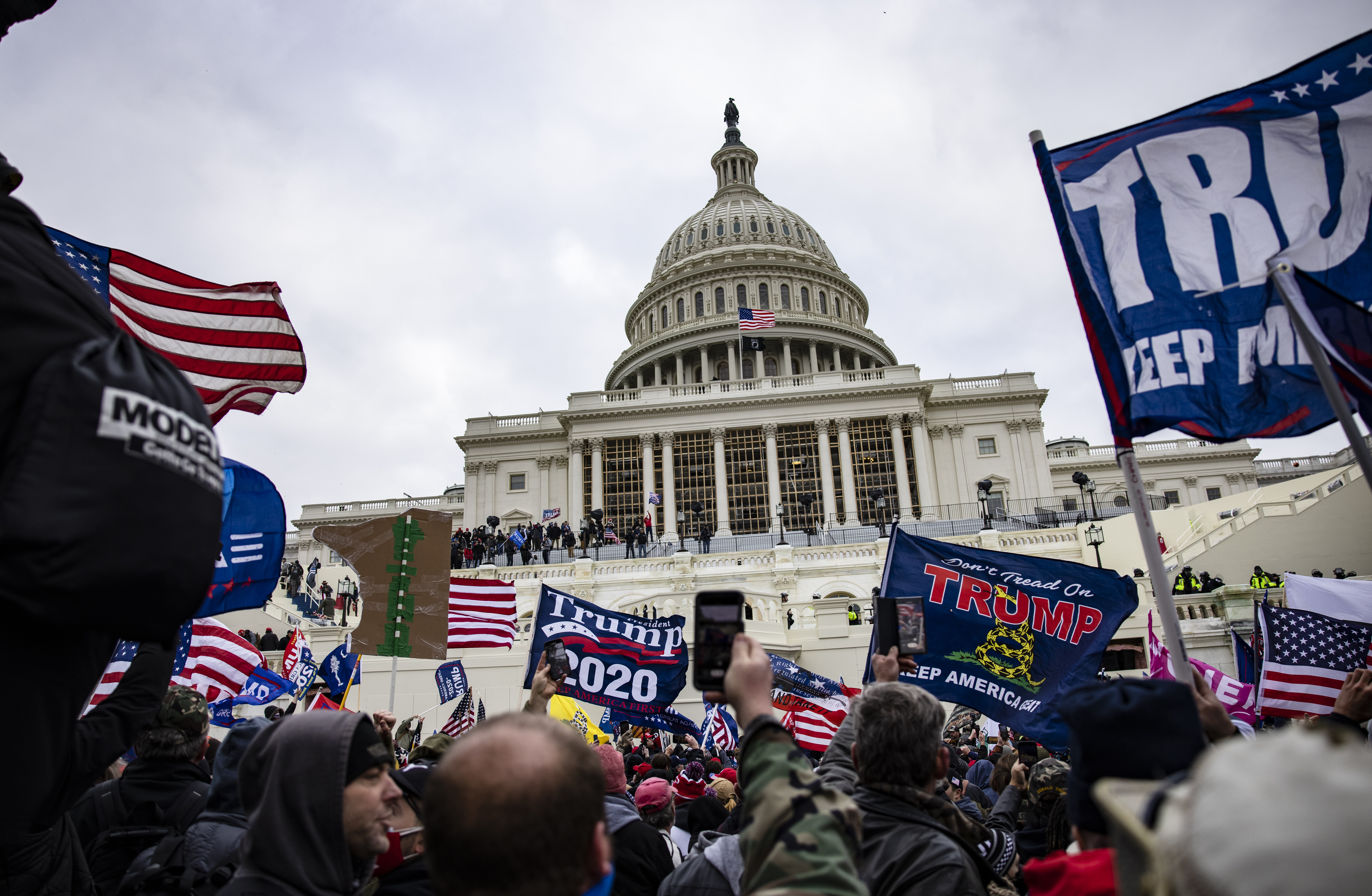Pro-Trump supporters storm the U.S. Capitol on Jan. 6, 2021. (Getty Images)