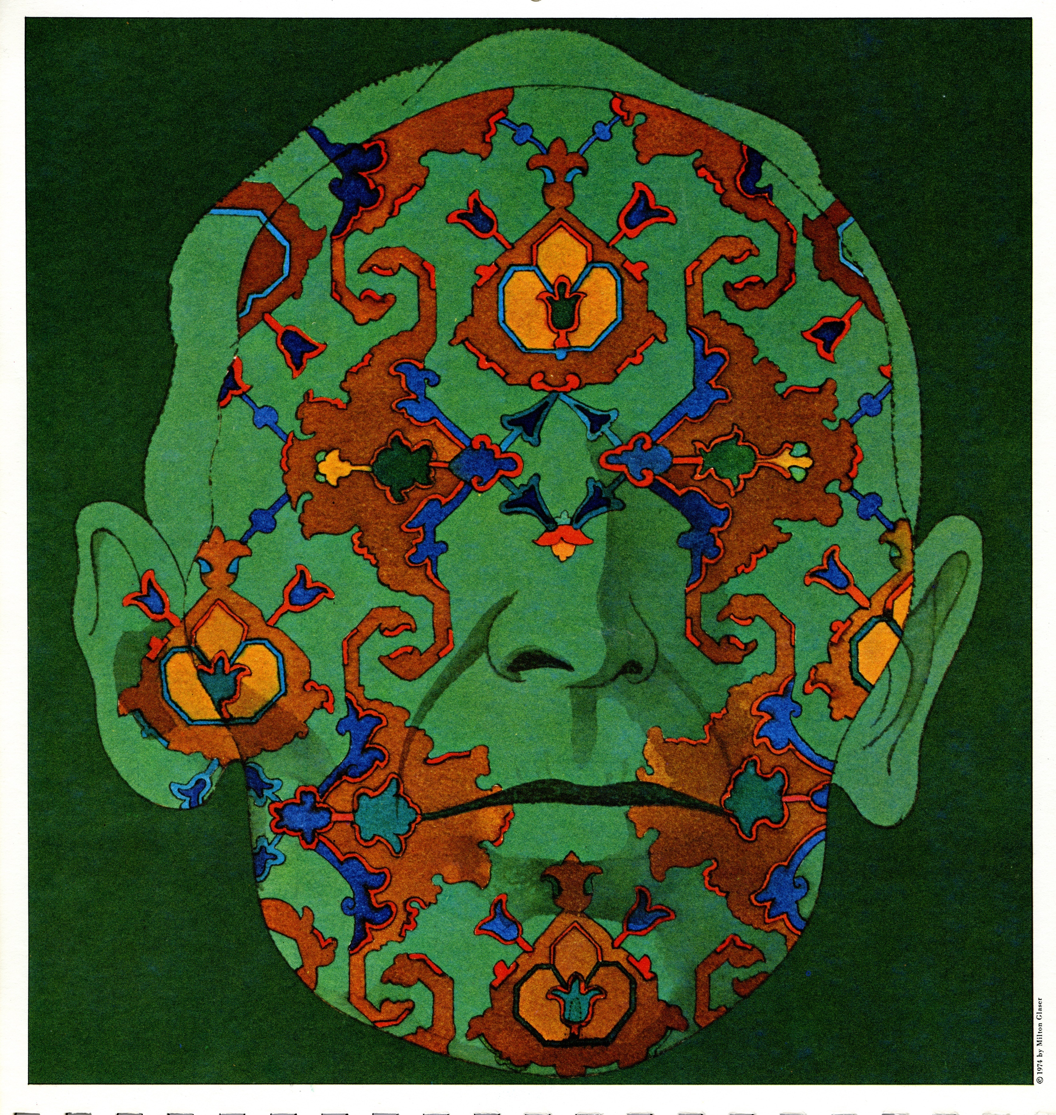 An image made by Milton Glaser, as seen in Milton Gllaser: Pop. 