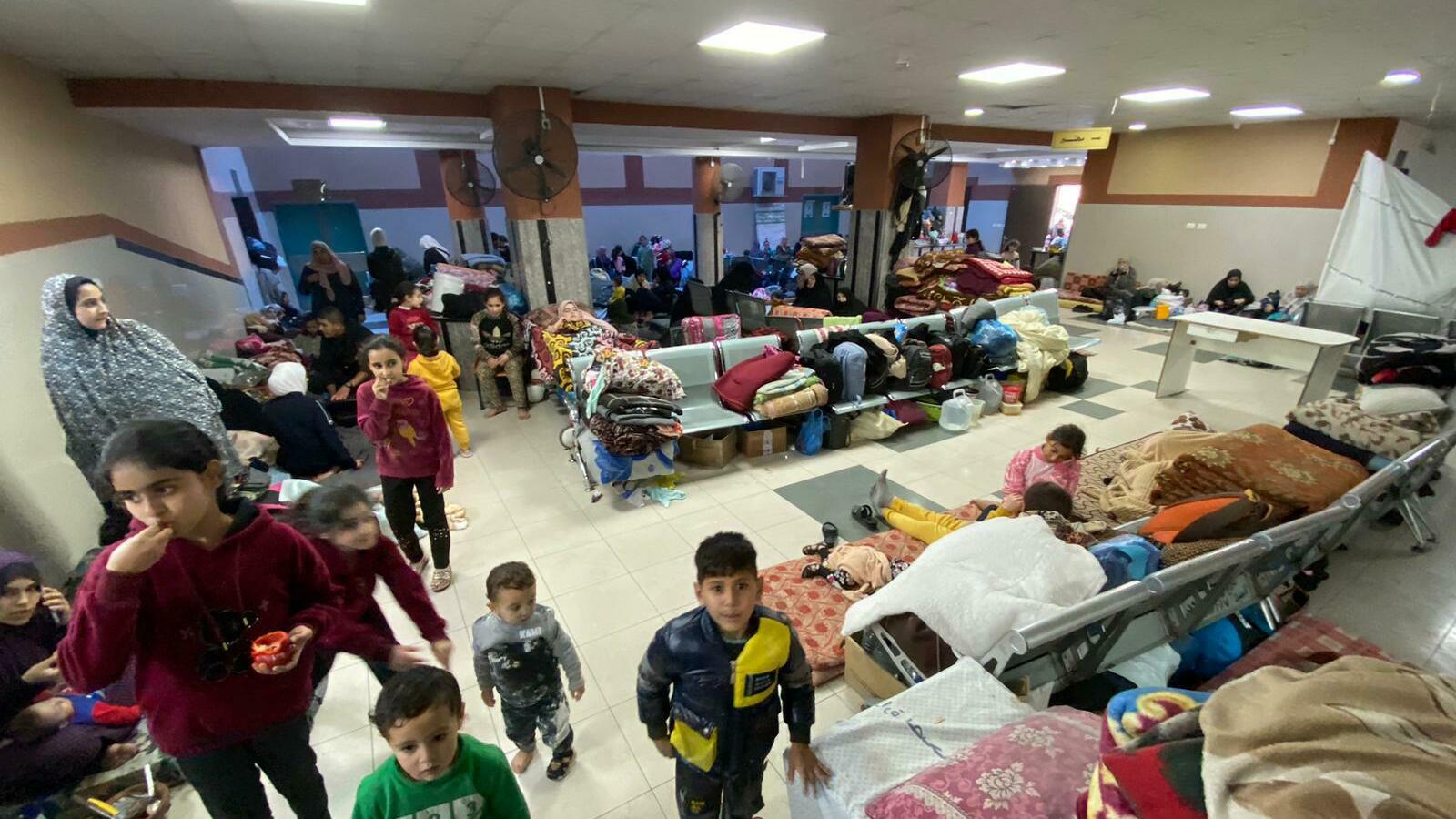 Thousands of Palestinians have taken shelter at the Nasser Medical Complex in Khan Younis, Gaza Strip, as Israeli forces press an offensive nearby. (NPR)