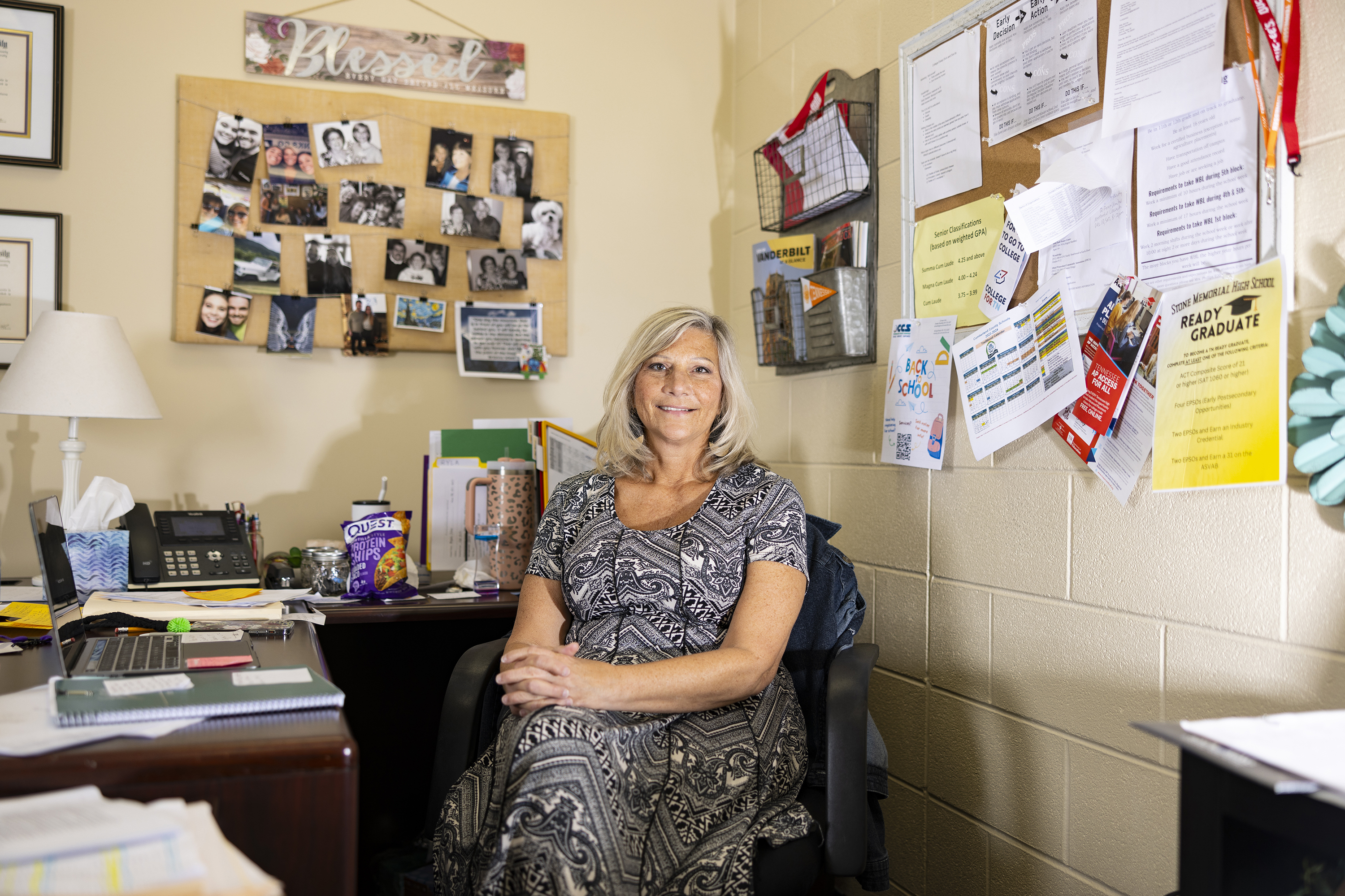 MIT, Yale and other elite colleges are finally reaching out to rural students 2 Counselor Karen Hicks poses for a photo at Stone Memorial High School in Crossville, Tenn.