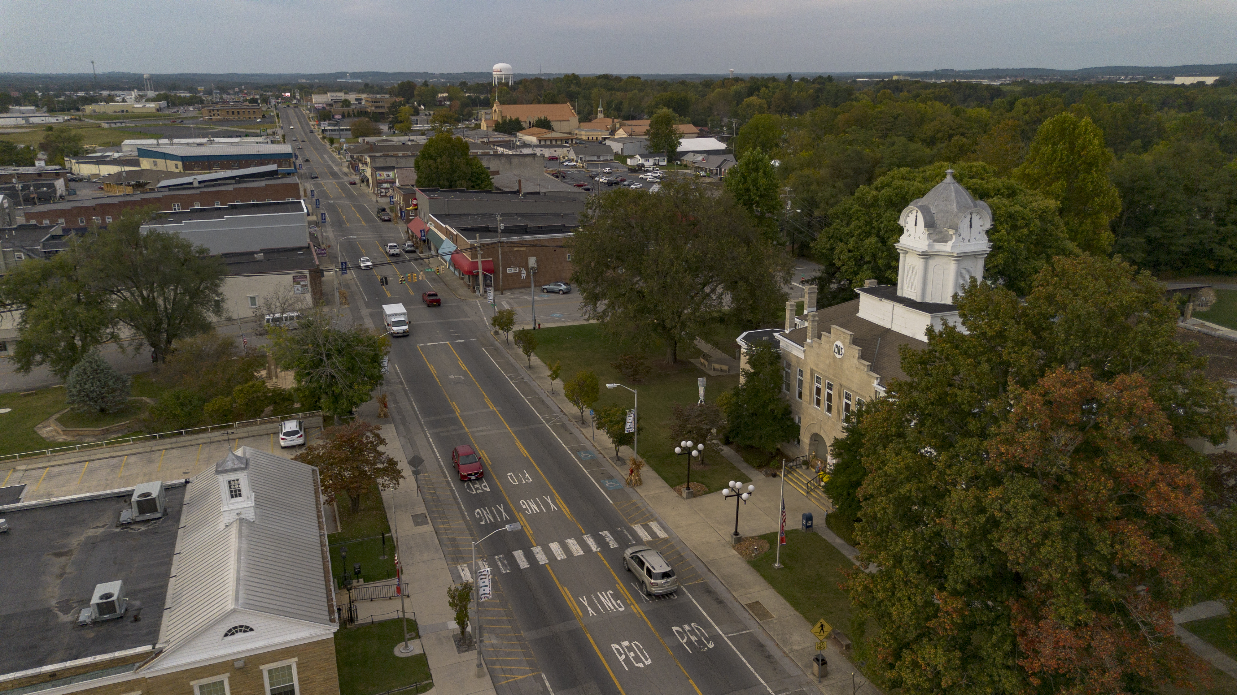 MIT, Yale and other elite colleges are finally reaching out to rural students 3 An aerial view of Main Street in Crossville.
