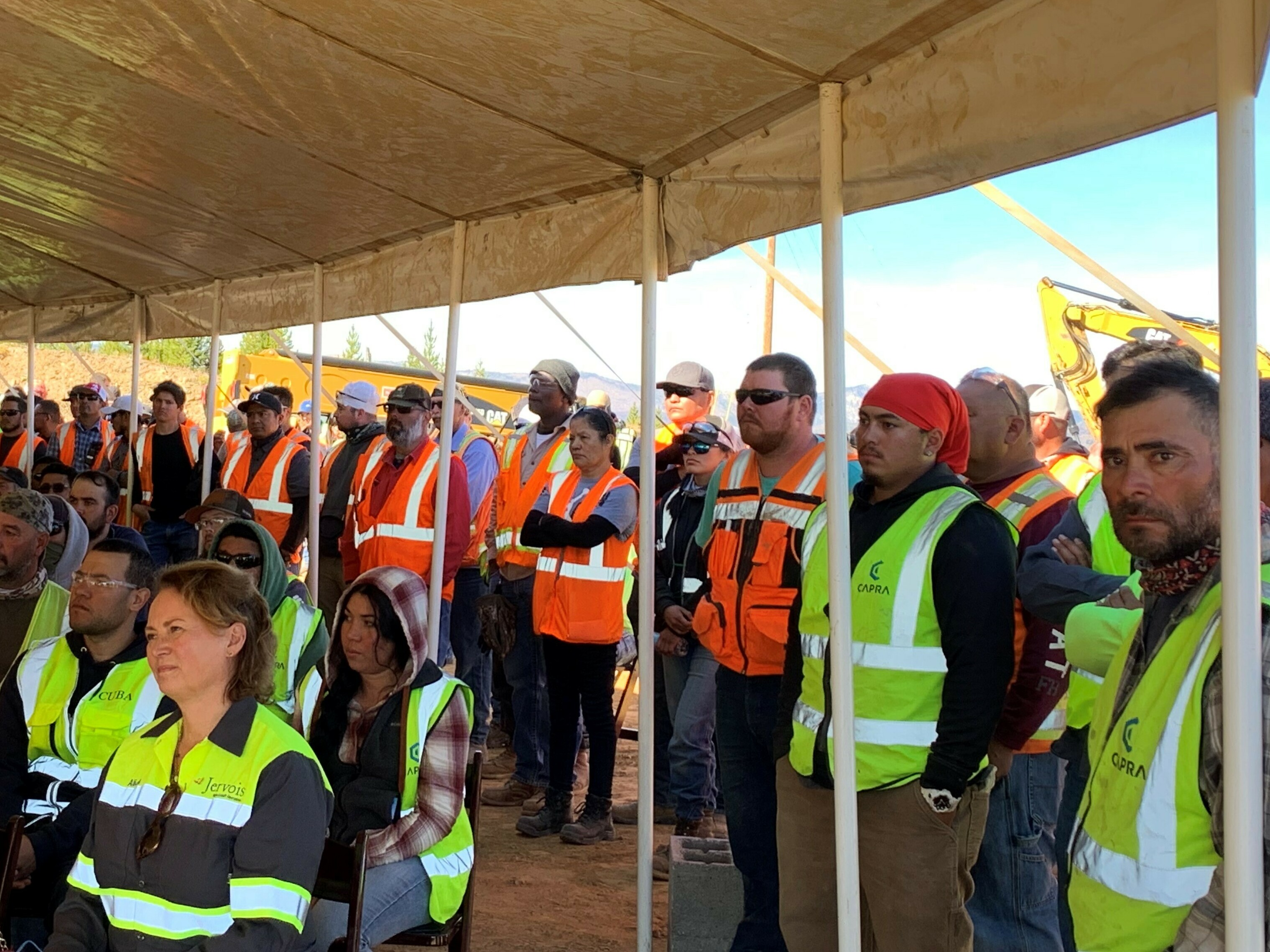 Cobalt is in demand, so why did America's only cobalt mine close? 2 Miners at the opening ceremony for Jervois Global's Idaho Cobalt Operations on Oct. 7, 2022
