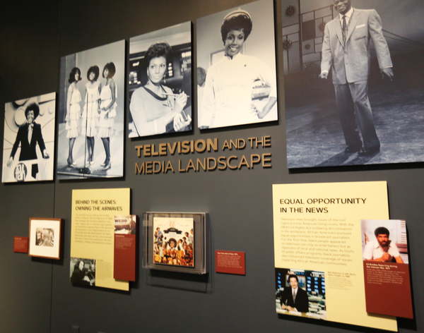 A section of the "Watching Oprah: The Oprah Winfrey Show and American Culture," exhibit is shown on display at the National Museum of African American History and Culture, Wednesday, June 6, 2018 in Washington. The exhibit ran through June 2019.