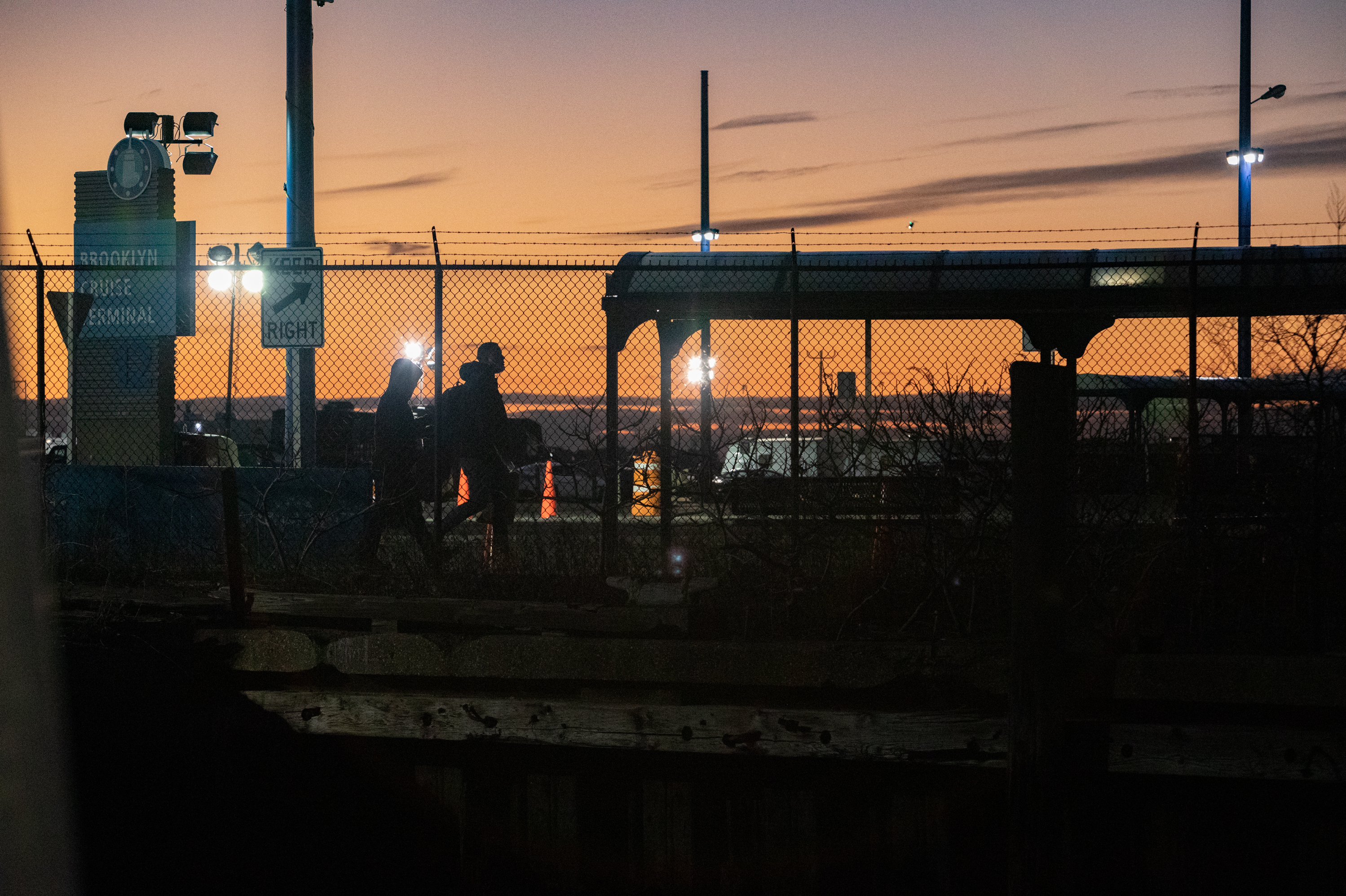 BROOKLYN, N.Y.: Migrants return to a housing center in Brooklyn. New York estimates more than 50,000 migrants have come to the city in the past year. See the story.