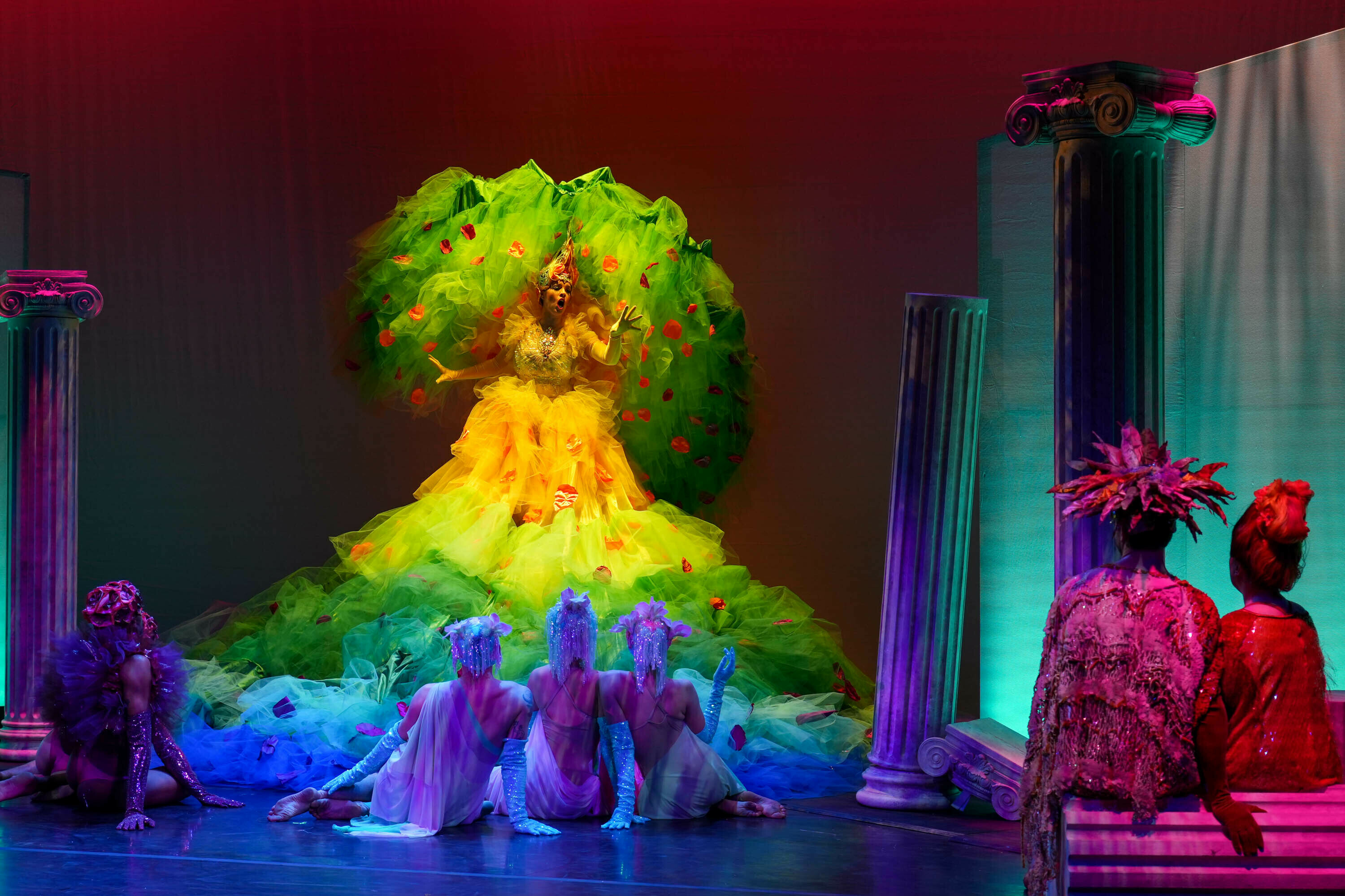 WASHINGTON, D.C.: Belgian soprano Gwendoline Blondeel performs as la Folie (madness) in the Opera Lafayette production of Jean-Philippe Rameau's recently completed 18th century opera Io. See the story.