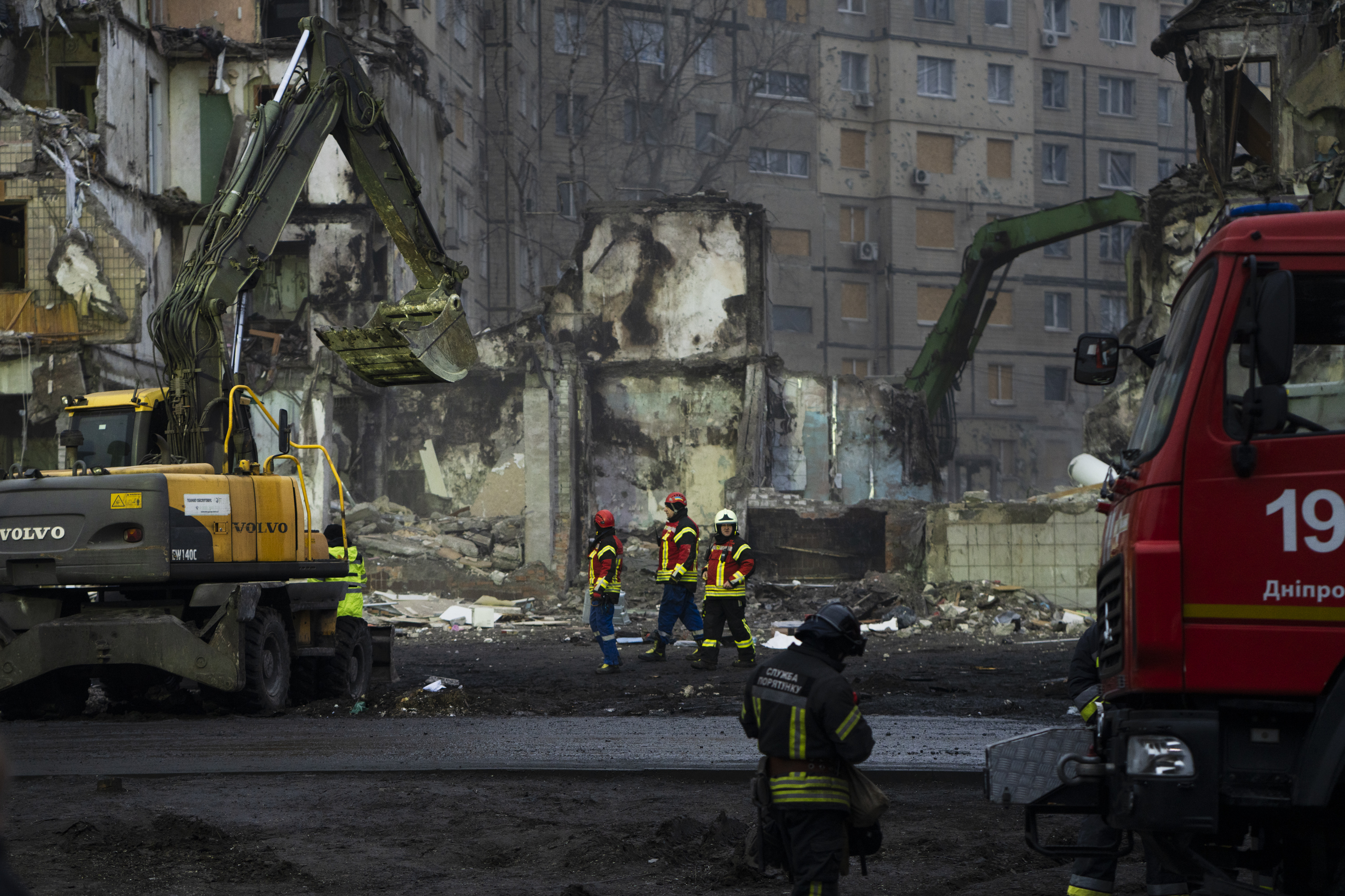 DNIPRO, UKRAINE – Crews search the rubble for people who remain missing after a Russian missile attack. Click here for the full story.