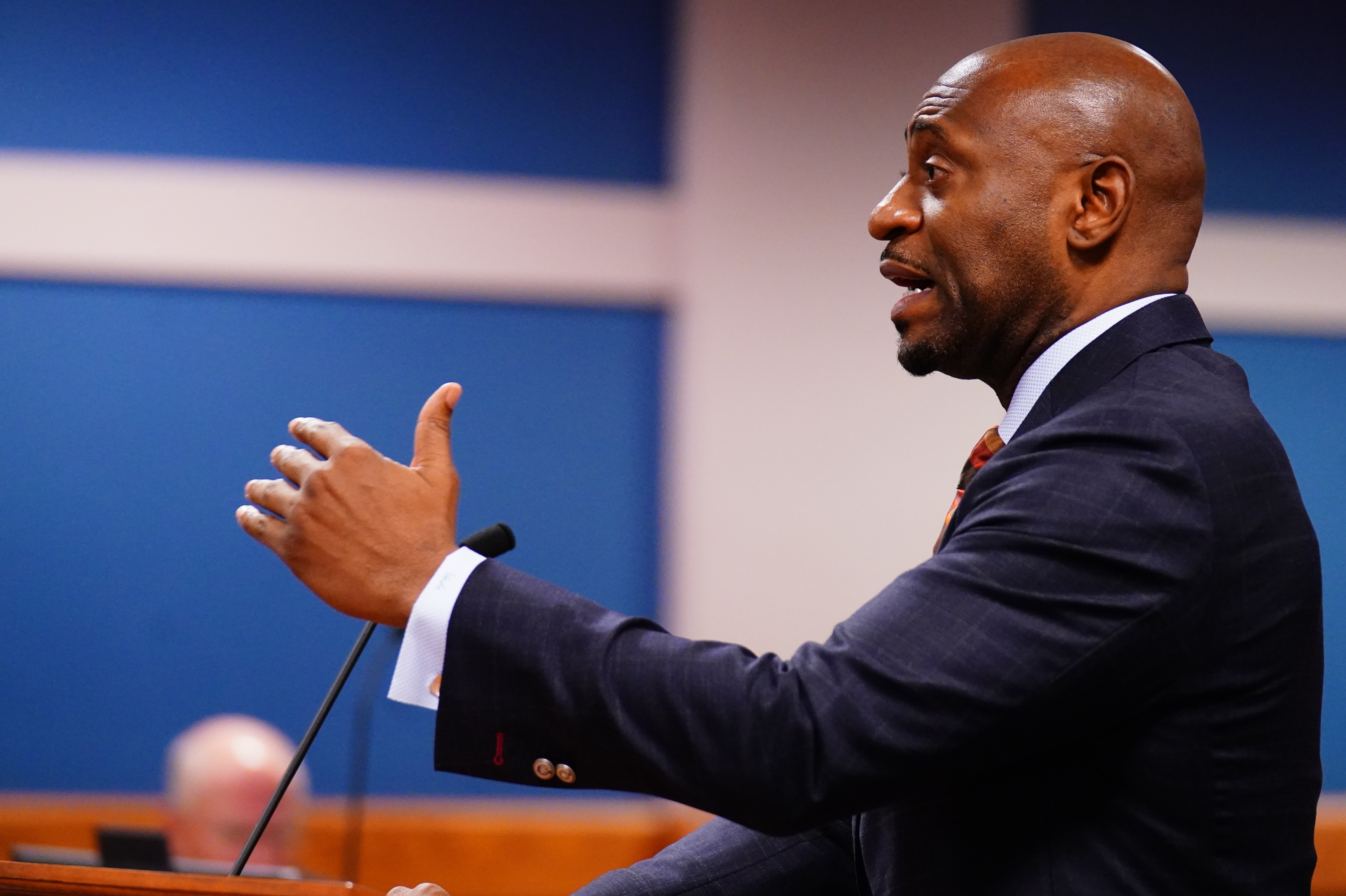 Fulton County special prosecutor Nathan Wade speaks during a hearing in the 2020 Georgia election interference case on Dec. 1, 2023.