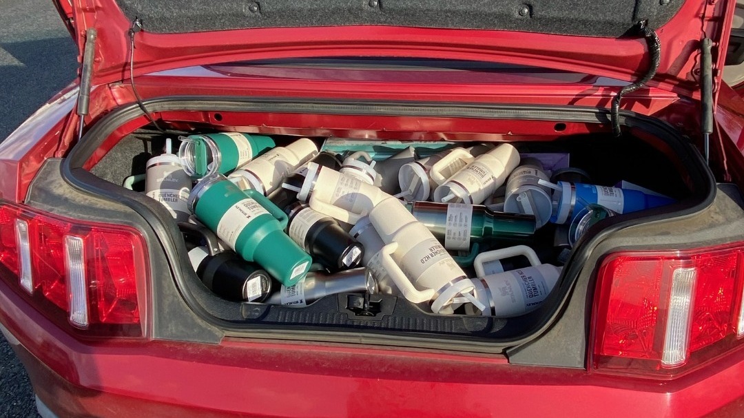 Woman arrested after allegedly stealing $2,500 worth of Stanley cups
