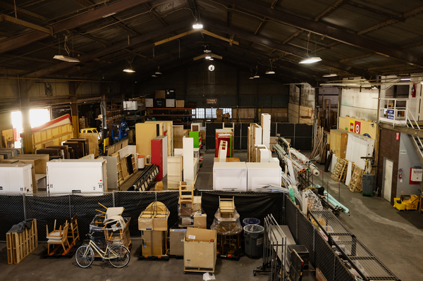 Productions pay for EcoSet to haul away their unwanted sets, props and construction materials.