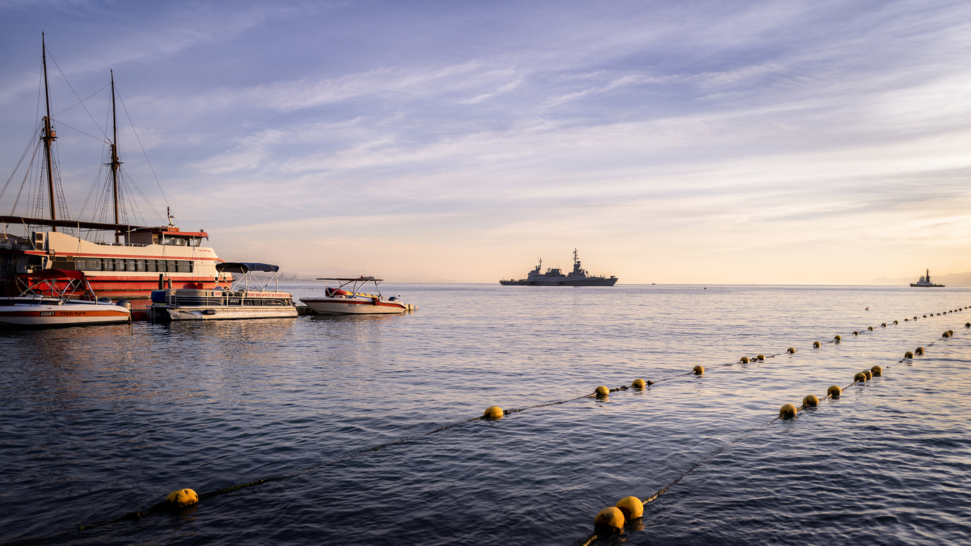 A seaside town shelters thousands of Israeli evacuees, but struggles without tourists