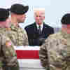 Biden attends the dignified transfer at Dover for service members killed in Jordan