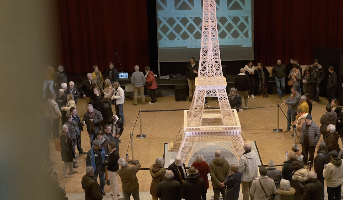 Eiffel Tower made of matchsticks wins Guinness World Record for French
