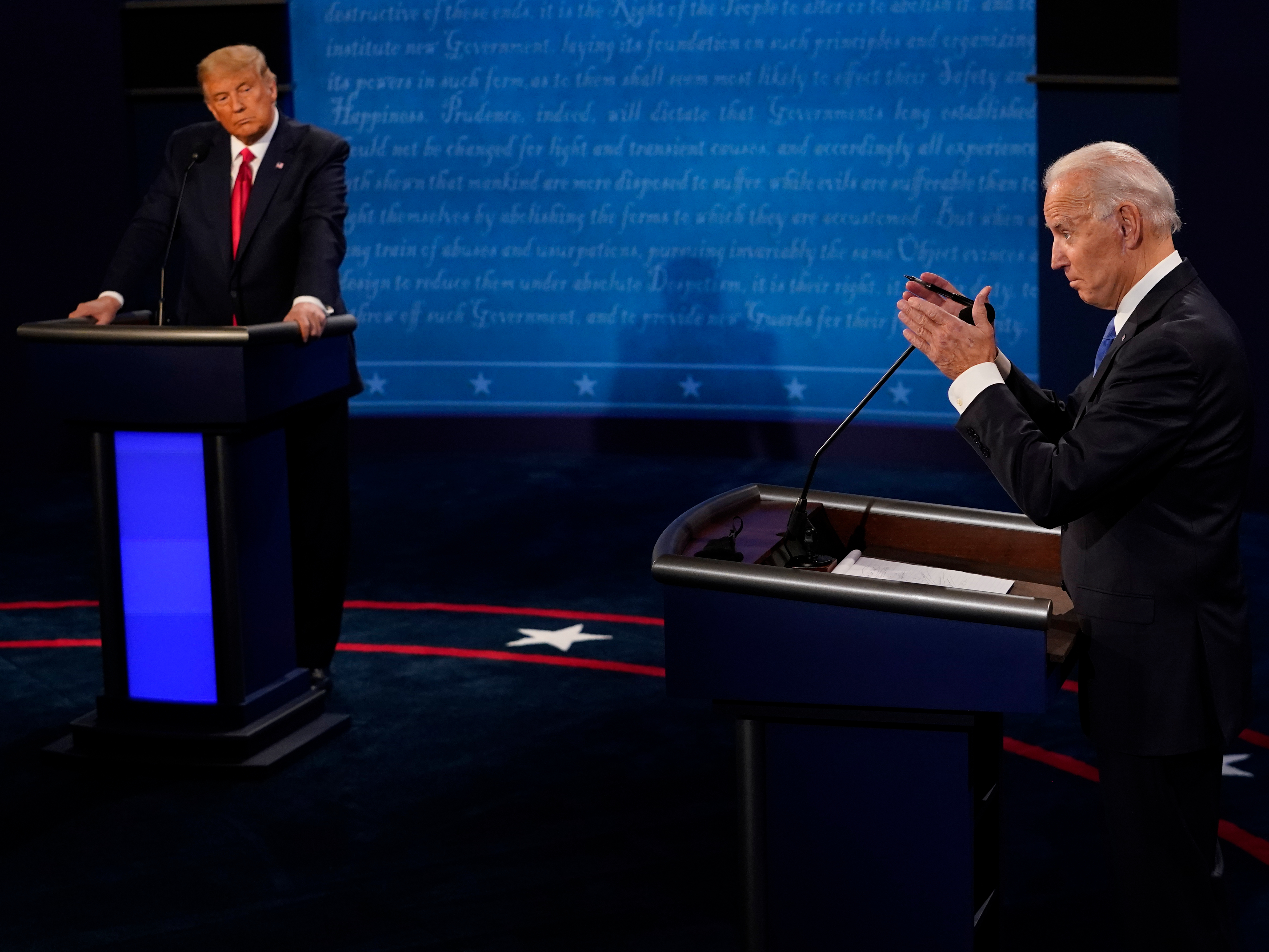 Both President Biden and former President Donald Trump have made public gaffes on the campaign trail. Experts say such slips, on their own, are not cause for concern. (Getty Images)