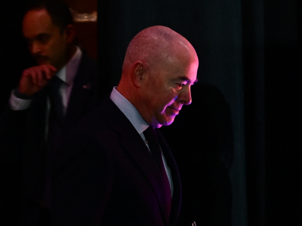 The House has voted along party lines to impeach Homeland Security Secretary Alejandro Mayorkas. The Senate is not expected to convict him or expel him from office. (AFP via Getty Images)