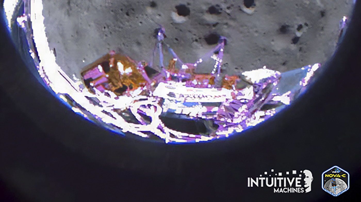 Odysseus moon lander will cease working after sideways landing