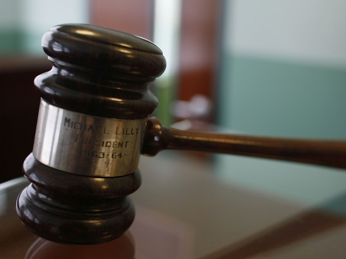 A judges gavel rests on top of a desk in the courtroom of the newly opened Black Police Precinct and Courthouse Museum February 3, 2009 in Miami, Florida. (Photo by Joe Raedle/Getty Images)