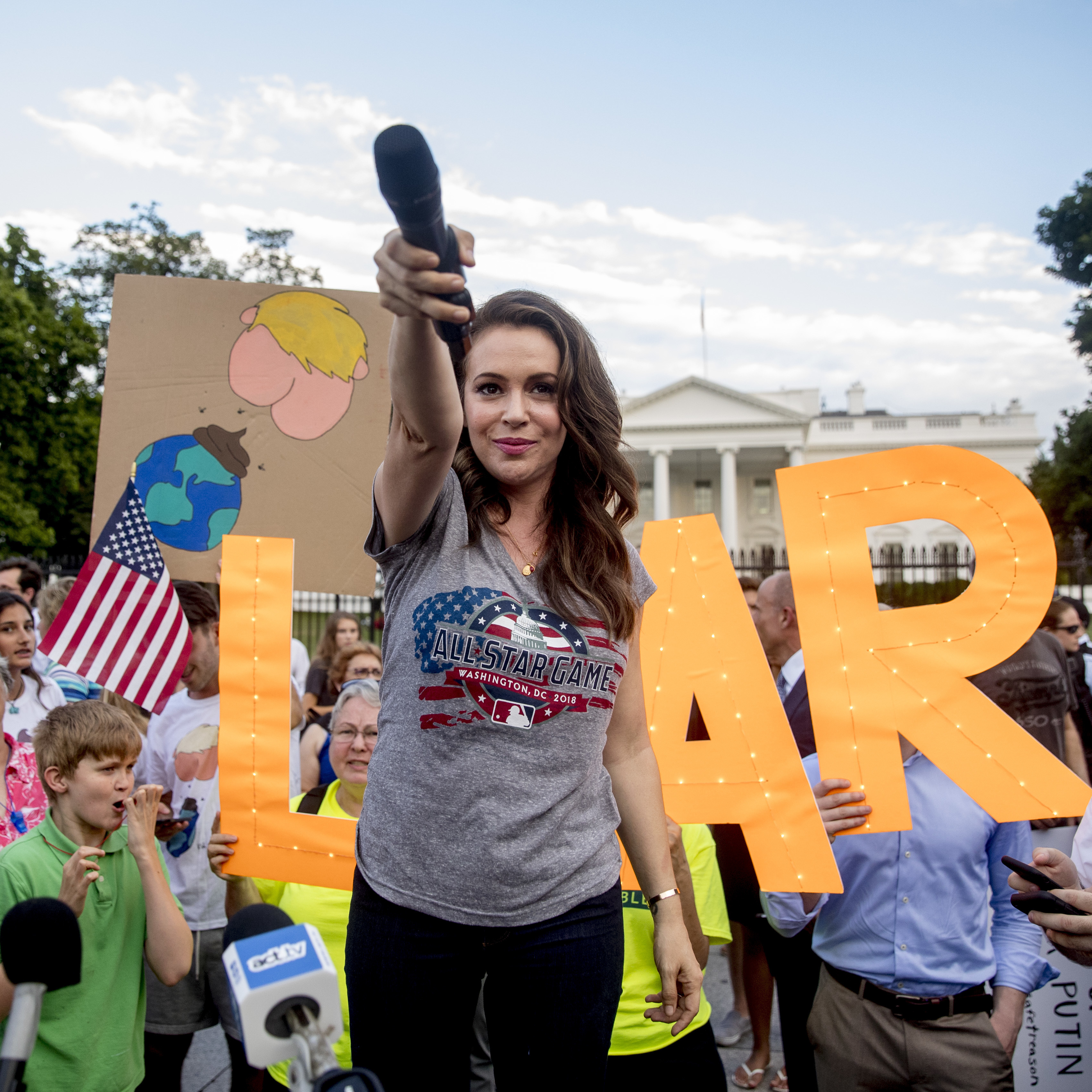 Celebrities attending protests often face media attention and backlash.