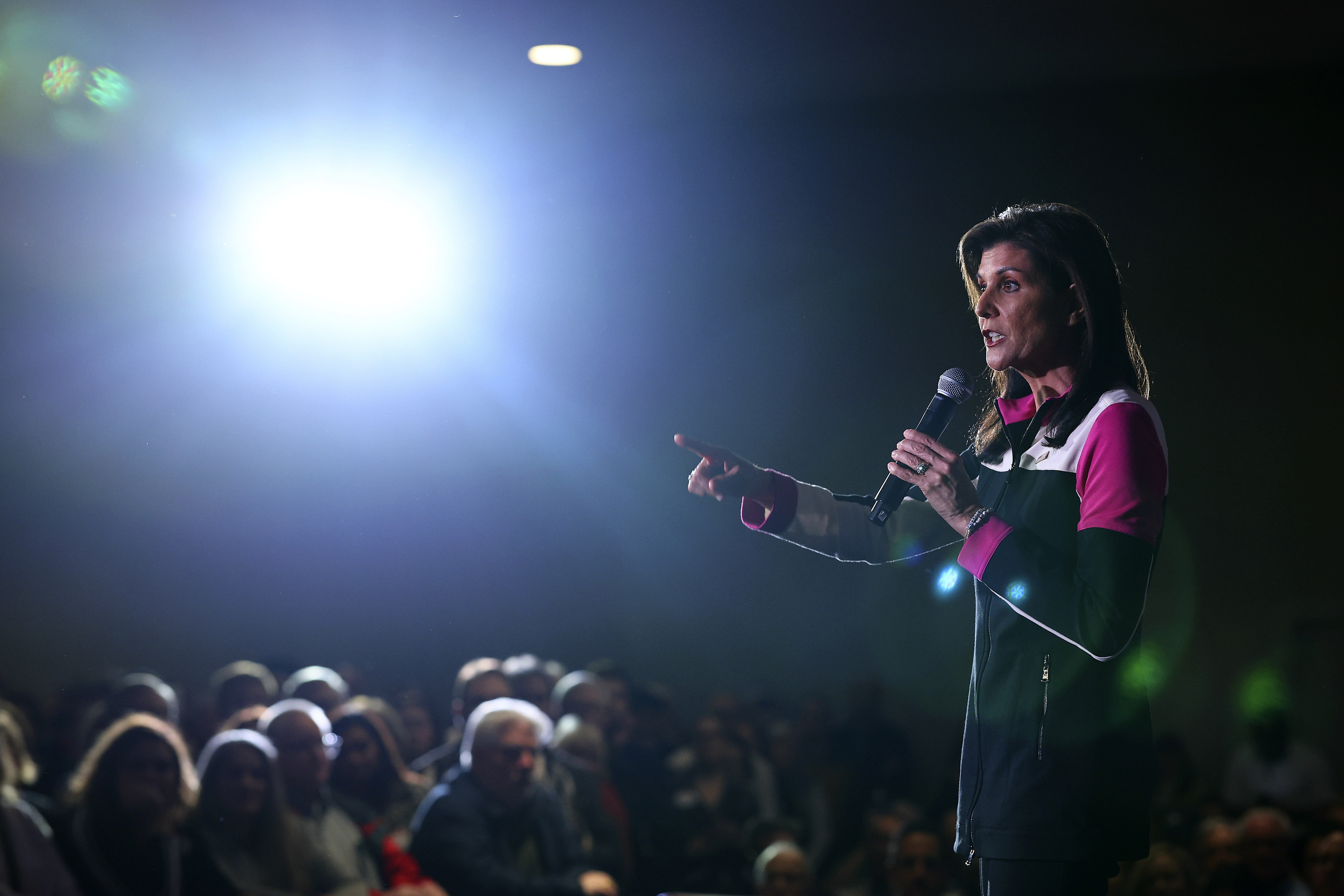 Republican presidential candidate former U.N. Ambassador Nikki Haley speaks at a campaign event on Feb. 26, in Bloomington, Minn. (AP)