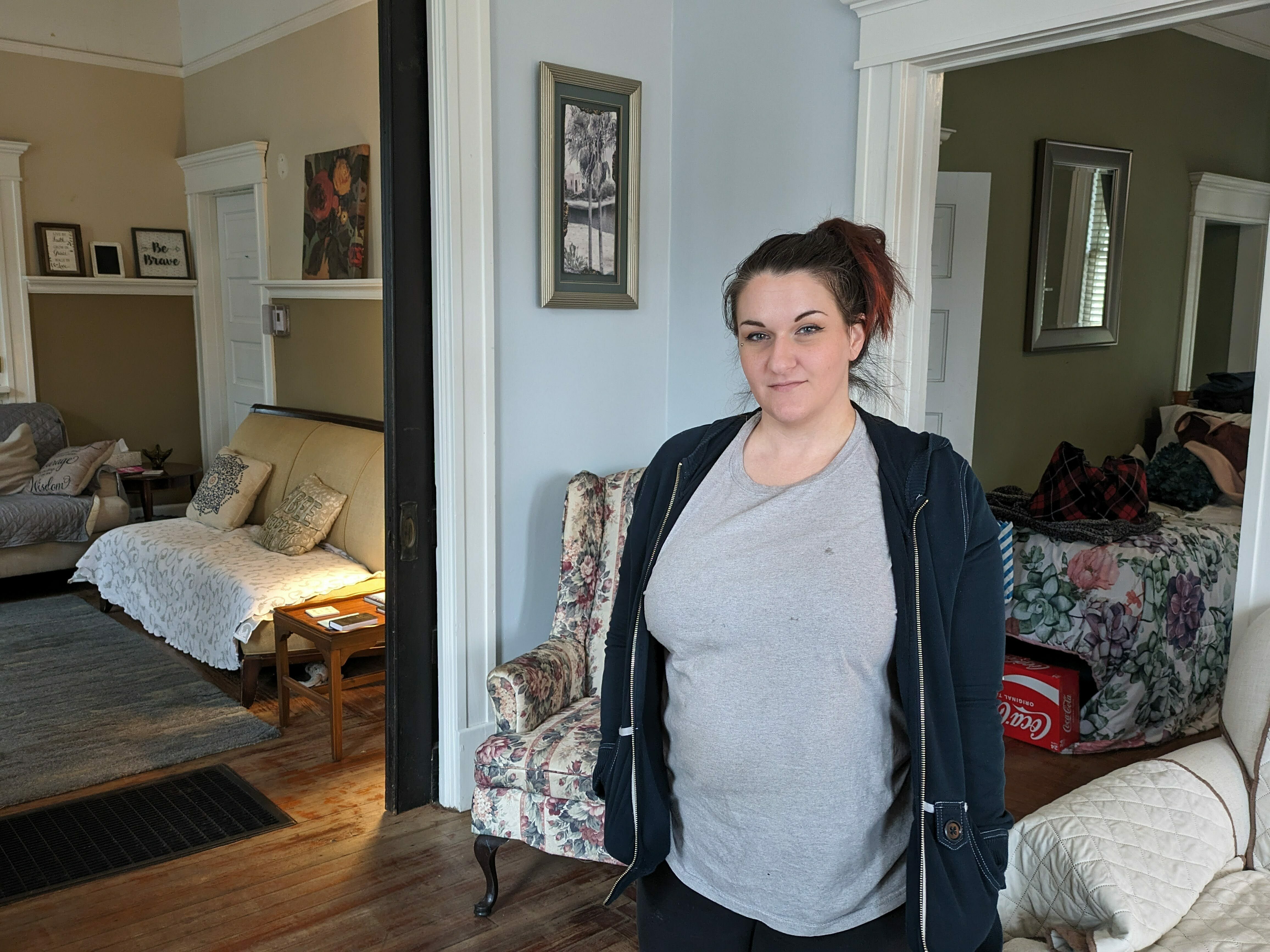 Hannah Seale has been living at the Door to Serenity women's house in Mobile, Alabama. The recovery home "is the one that's worked for me," she says.