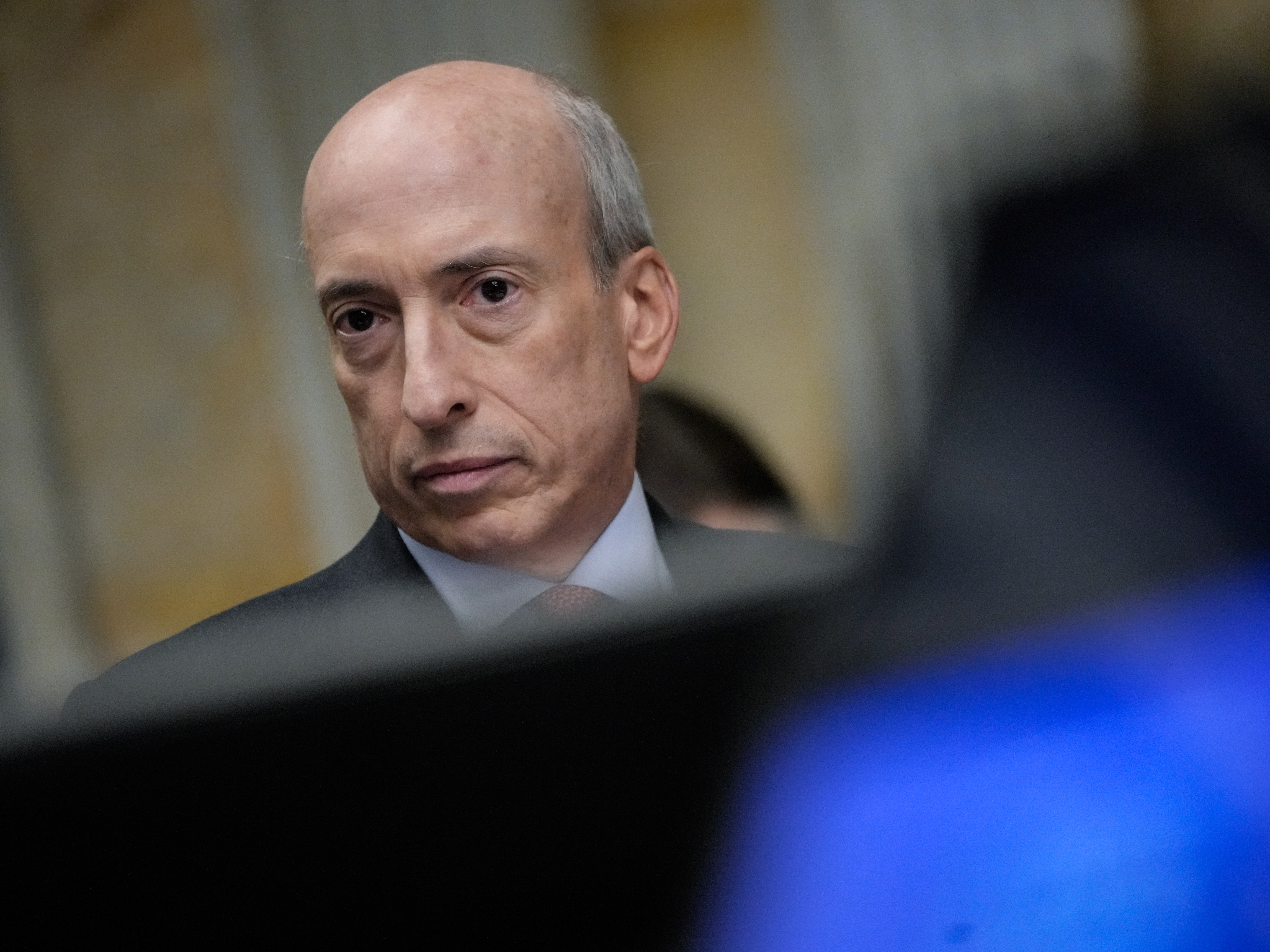 Bitcoin hits a record high. Here are 4 things to know about this spectacular rally 2 SEC Chair Gary Gensler attends a meeting of senior financial regulators at the U.S. Department of Treasury in Washington, D.C., on Dec. 14, 2023. Gensler has frequently referred to the crypto sector as the "wild west."