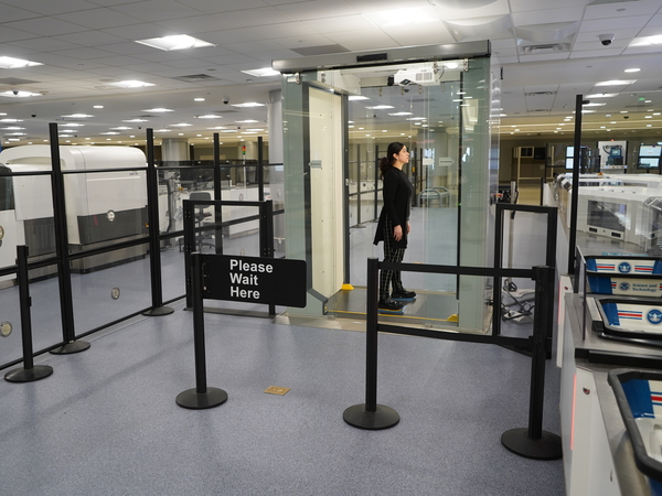 TSA unveils a prototype self-service airport checkpoint security screening system 