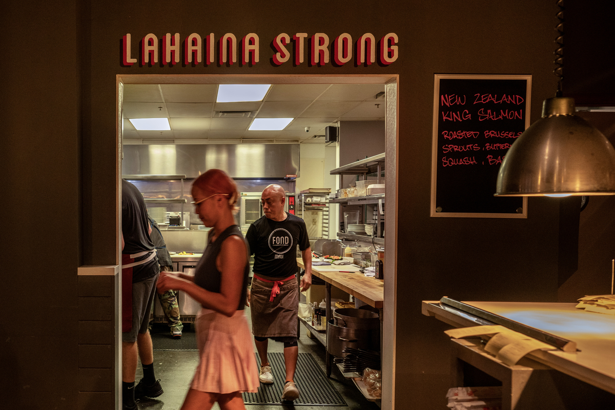 Maui fires devastated Lahaina, a local chef offers lifeline 
