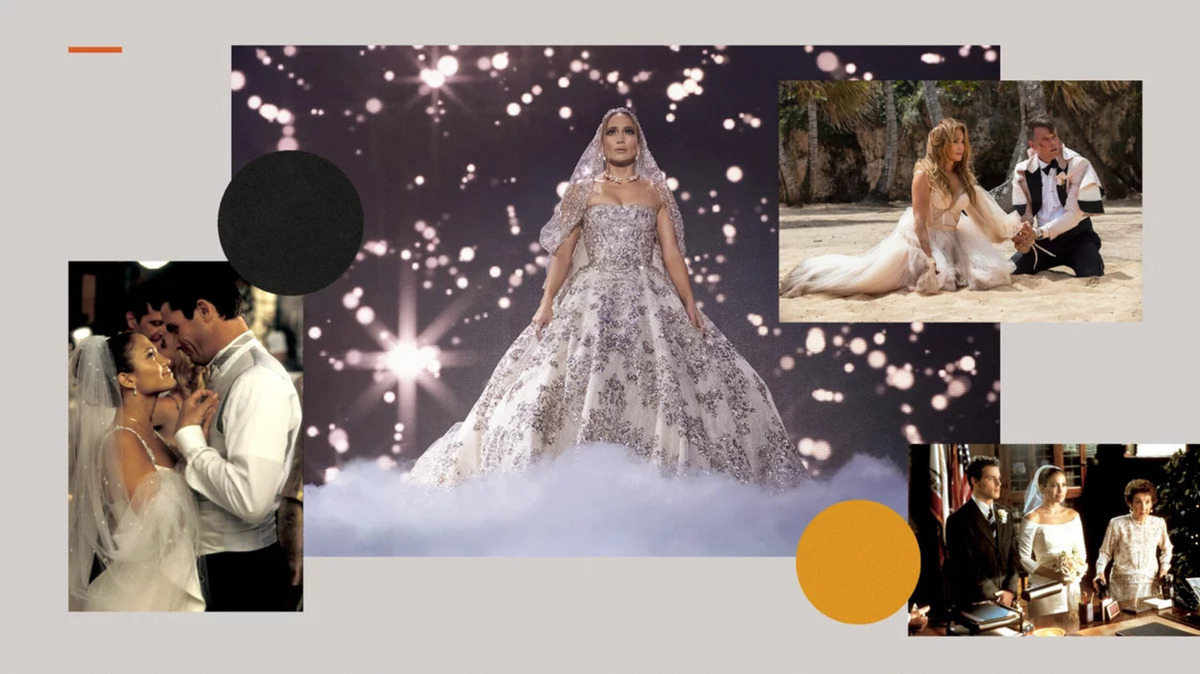 Stills of Jennifer Lopez in movies where she gets married.
