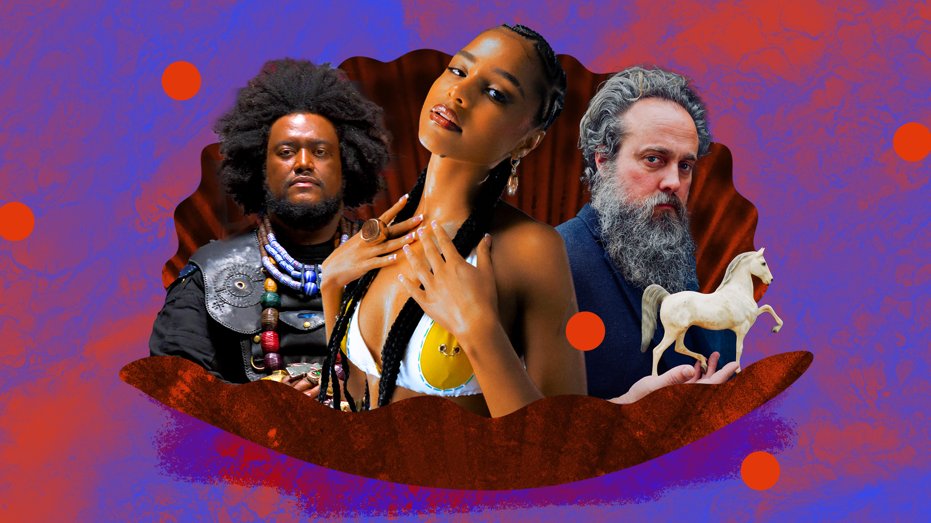 Kamasi Washington, Tyla and Iron & Wine. (Courtesy of the artists.)