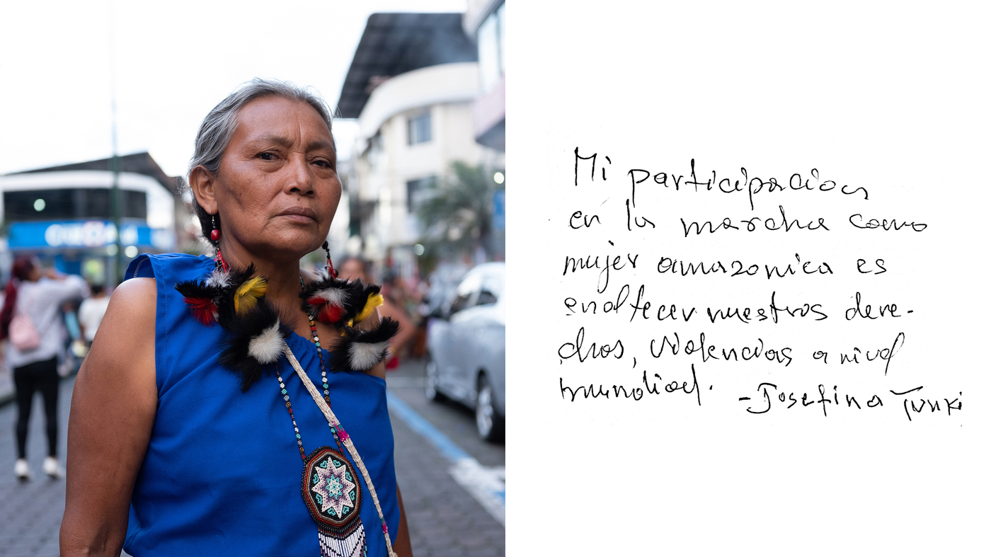 Razones por la que mujeres ind&iacute;genas Ecuatorianas marchan en 8M