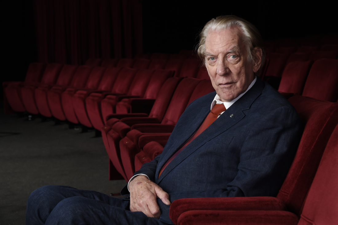 Acteur Donald Sutherland aan de Academy of Motion Picture Arts and Sciences in Beverly Hills, Californië in 2017.