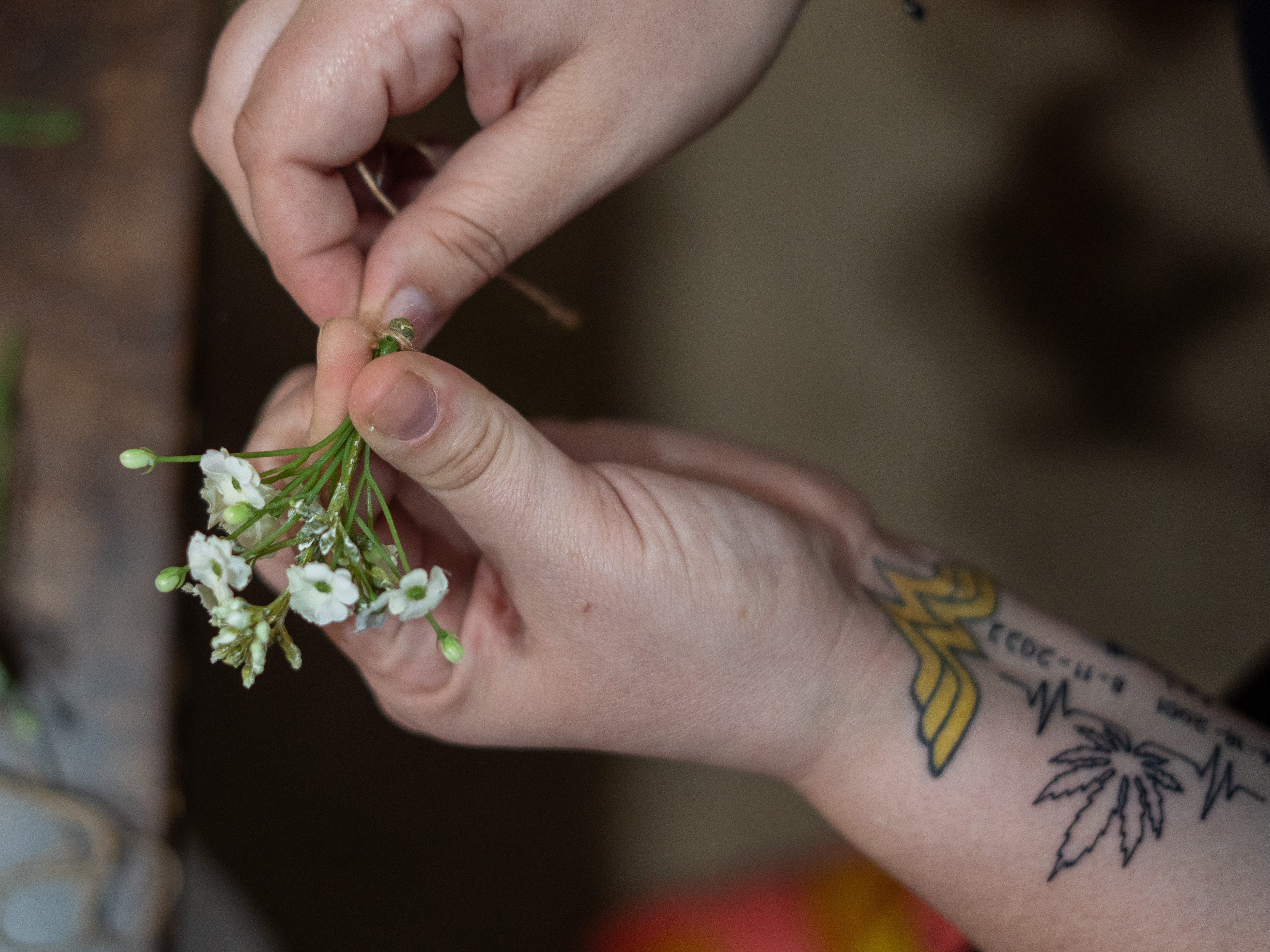 They were injured at the Super Bowl parade. A month later, they feel forgotten 2 Bridget Barton works on a corsage for a family member's wedding at home in Osawatomie, Kan. Barton now uses arts and crafts projects as a therapeutic way to deal with the trauma she experienced during the shootings at the Super Bowl parade in Kansas City, Mo.