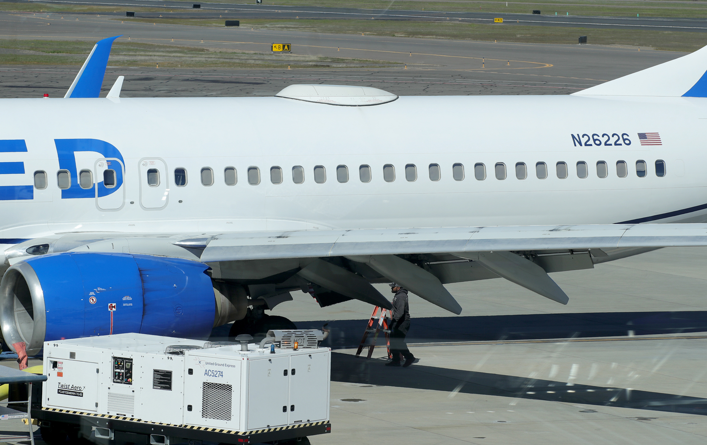 An older Boeing plane found with missing panel after landing in Oregon