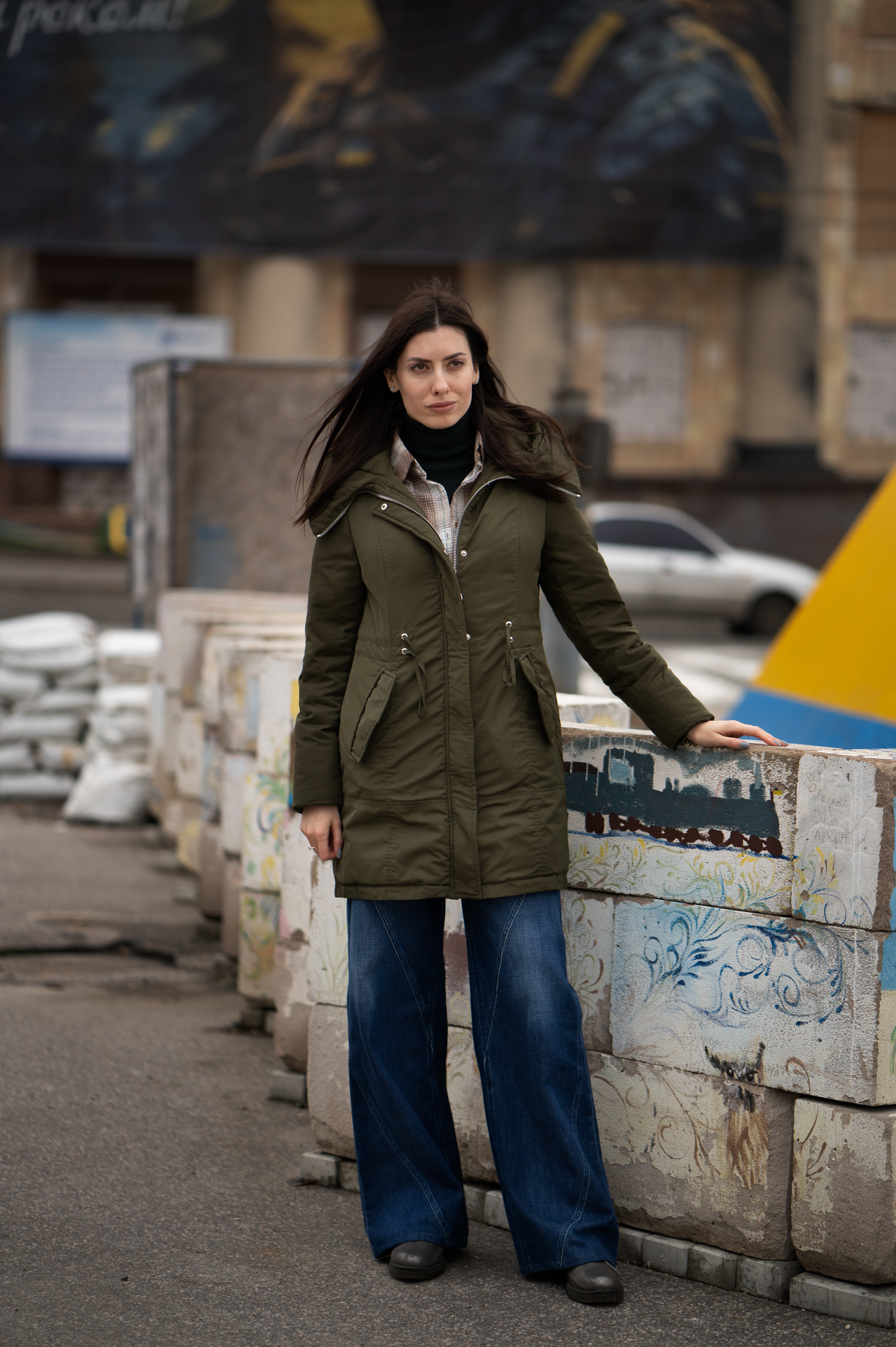 Ukraine's Kharkiv moves classrooms underground so kids survive Russian attacks 8 Maria Mezentseva, a member of Ukraine's parliament, stands outside Kharkiv's administrative building in the city center.
