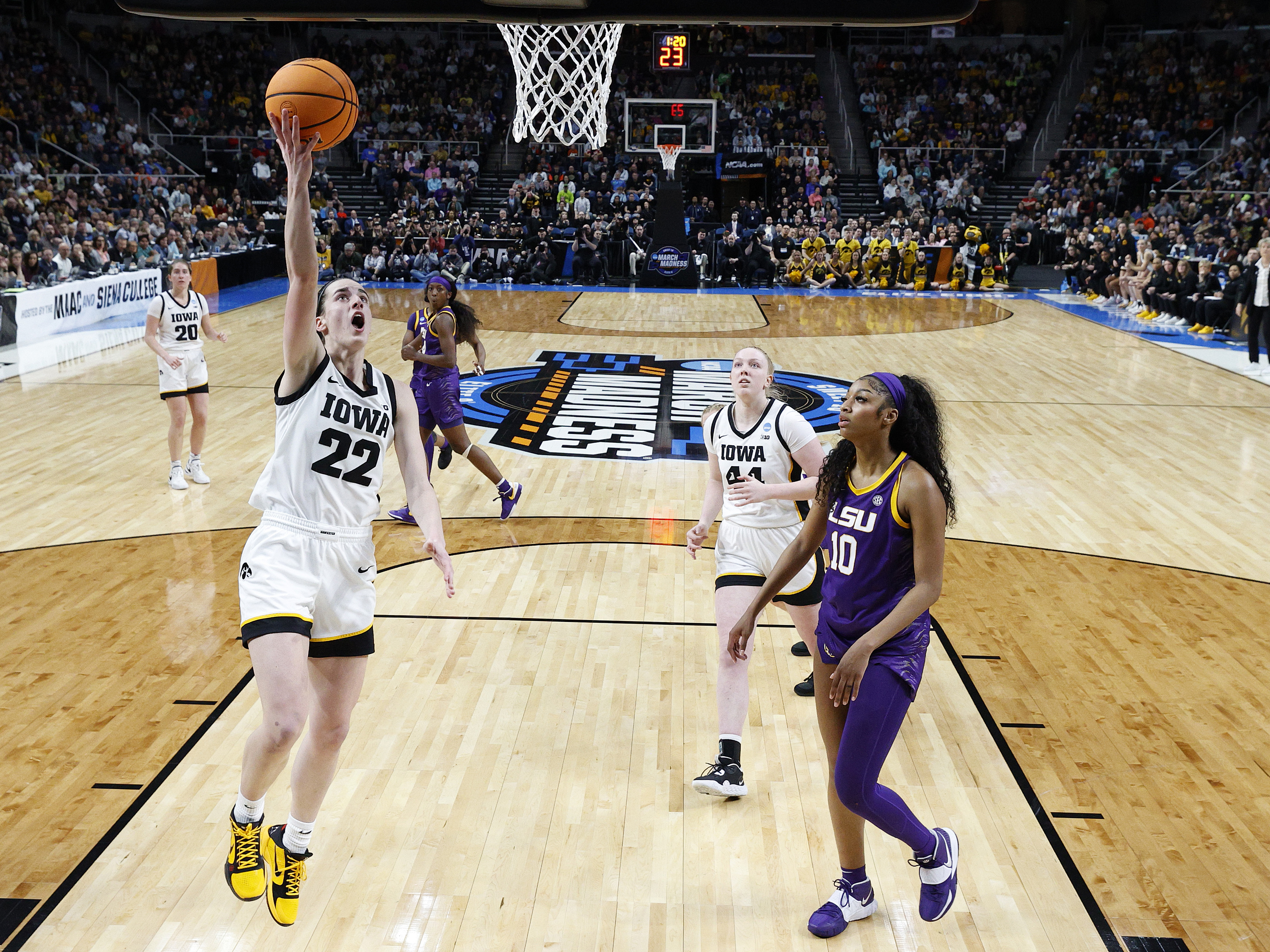 The women's NCAA Final Four is set after Iowa wins its rematch against