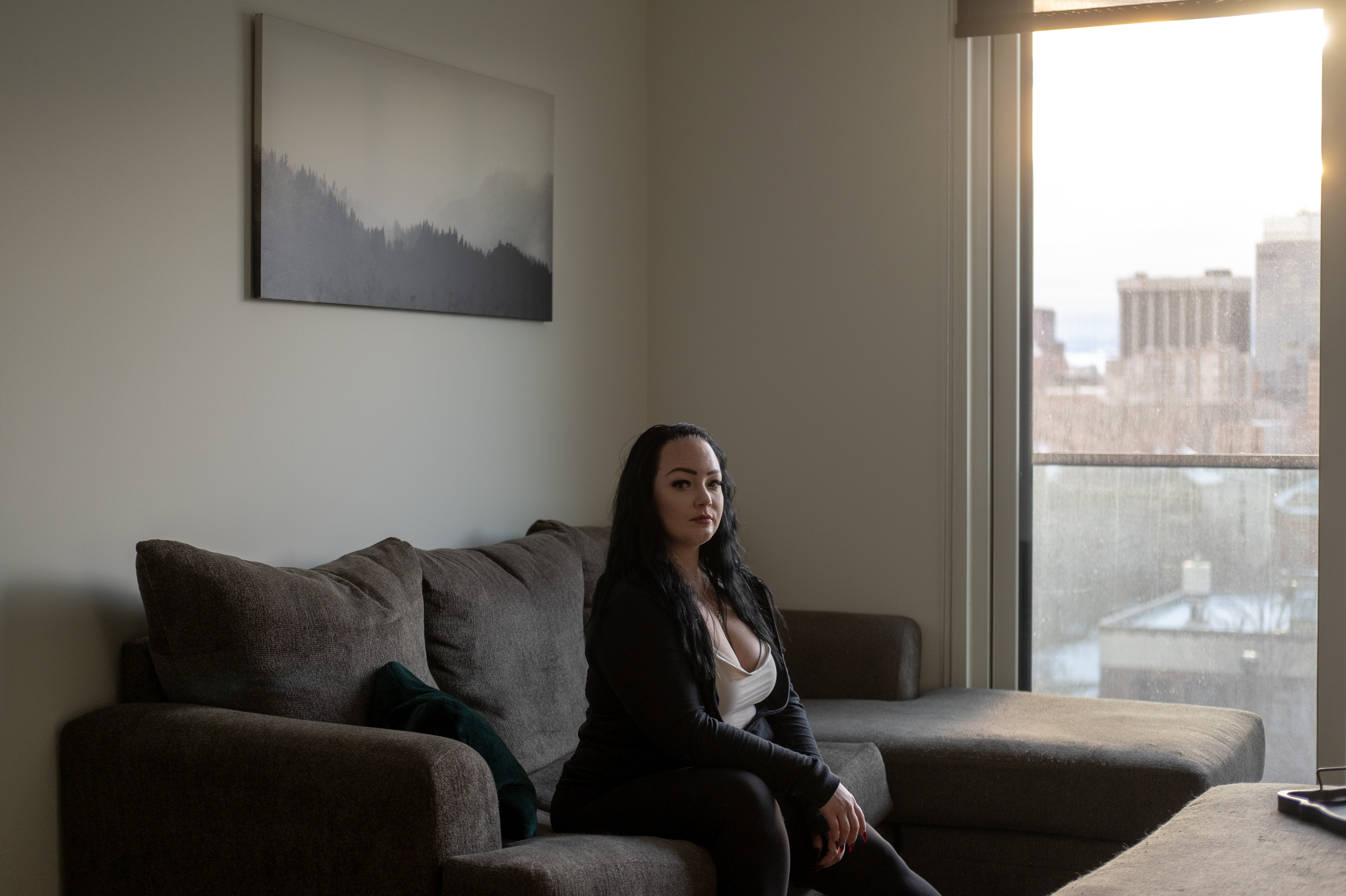 Sara Harper started at Denver 911 in 2013. While she found the job rewarding, she often worked long hours and struggled with anxiety. After a few years, she decided to leave. (Eli Imadali for NPR)