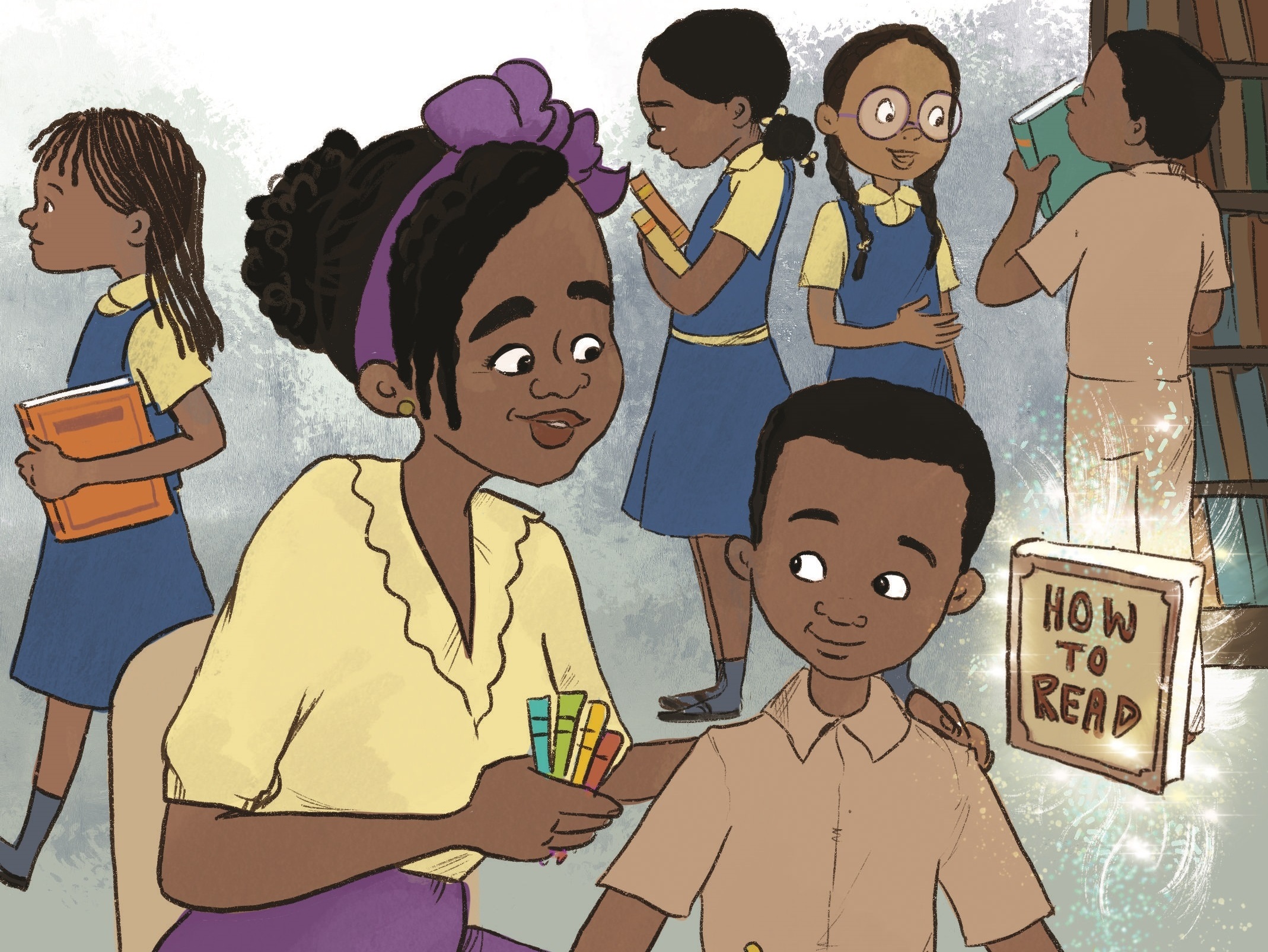 Growing up, he struggled to read. Then a young teacher saw his potential 1 An illustration from his book Rohan Bullkin and the Shadows, by illustrator Rachel Moss. It depicts Juleus Ghunta and his teacher described in his Unsung Hero story.