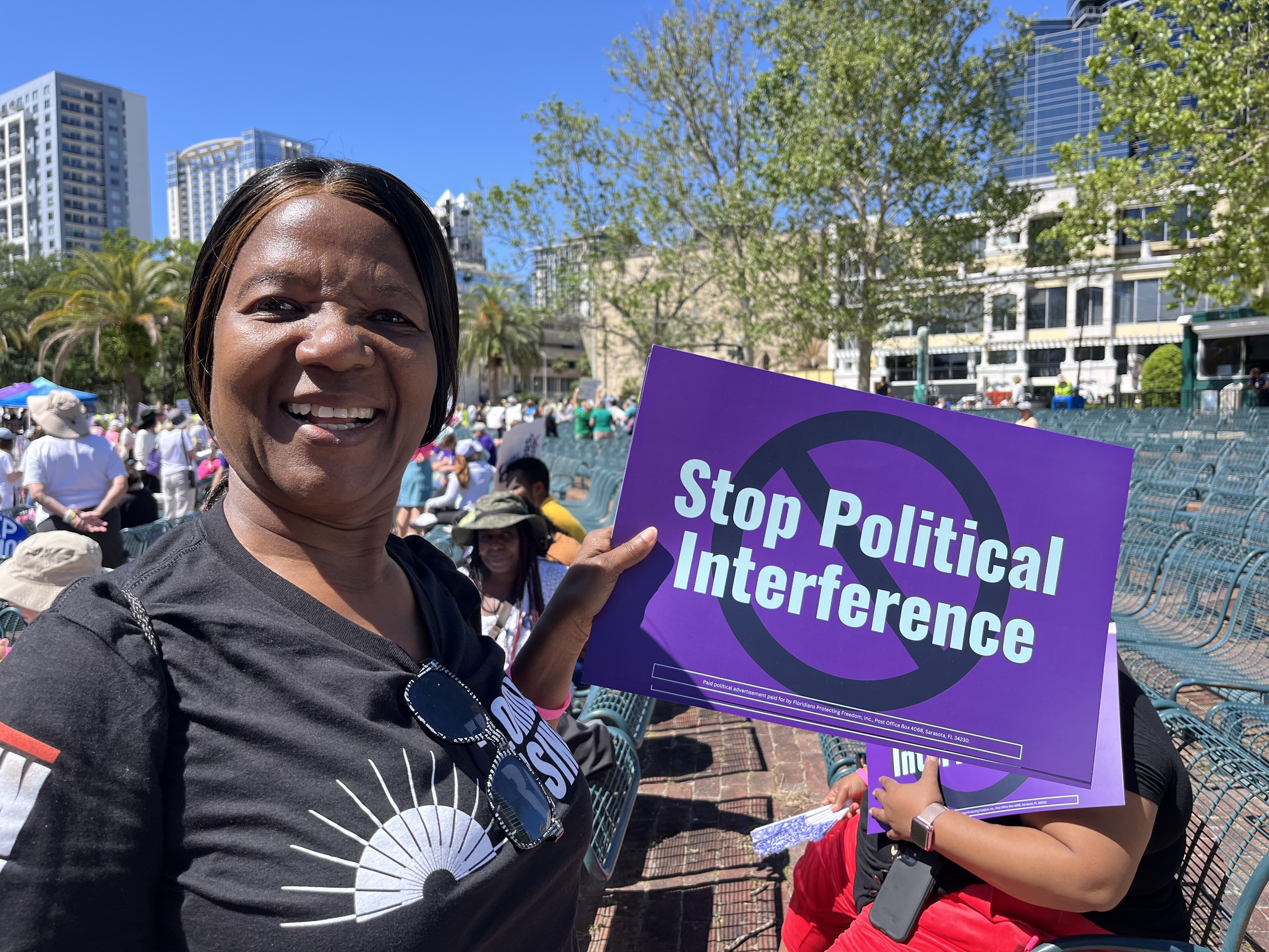 Florida voters will decide on abortion rights this fall. Here's what some are saying 2 Anne Pierre is a "Yes" vote on 4. She drove up from South Florida for the rally.