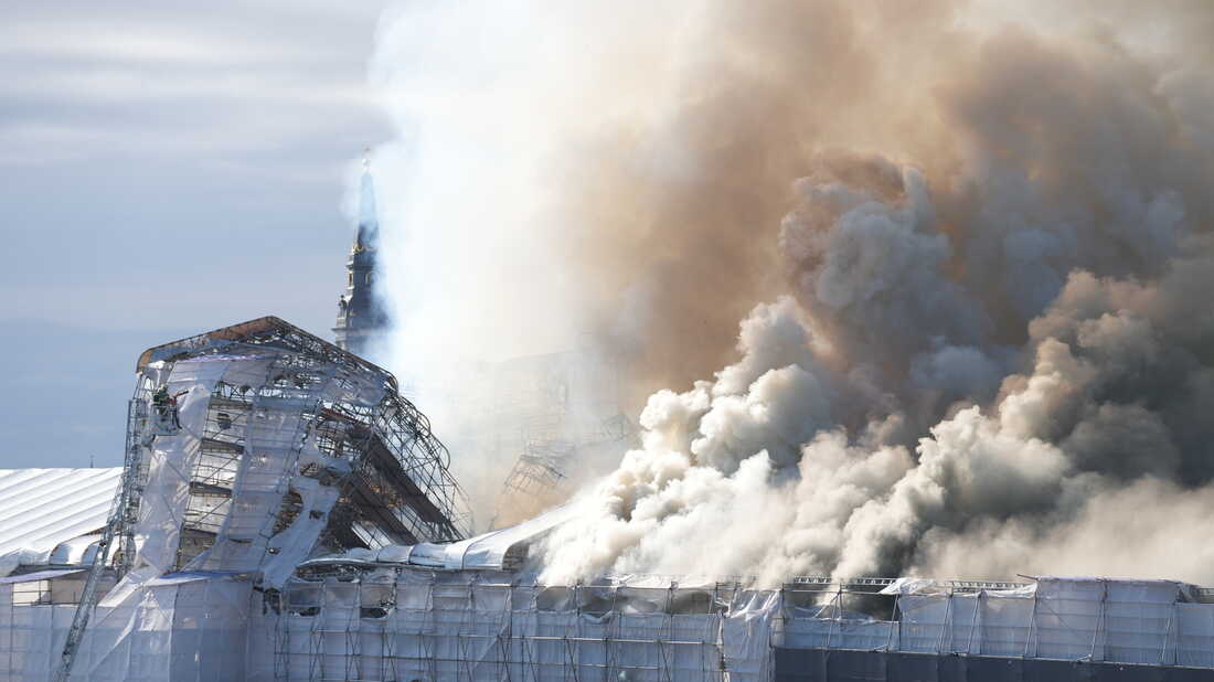 Fireplace ravages Seventeenth-century Outdated Inventory Change in Copenhagen, toppling the enduring spire