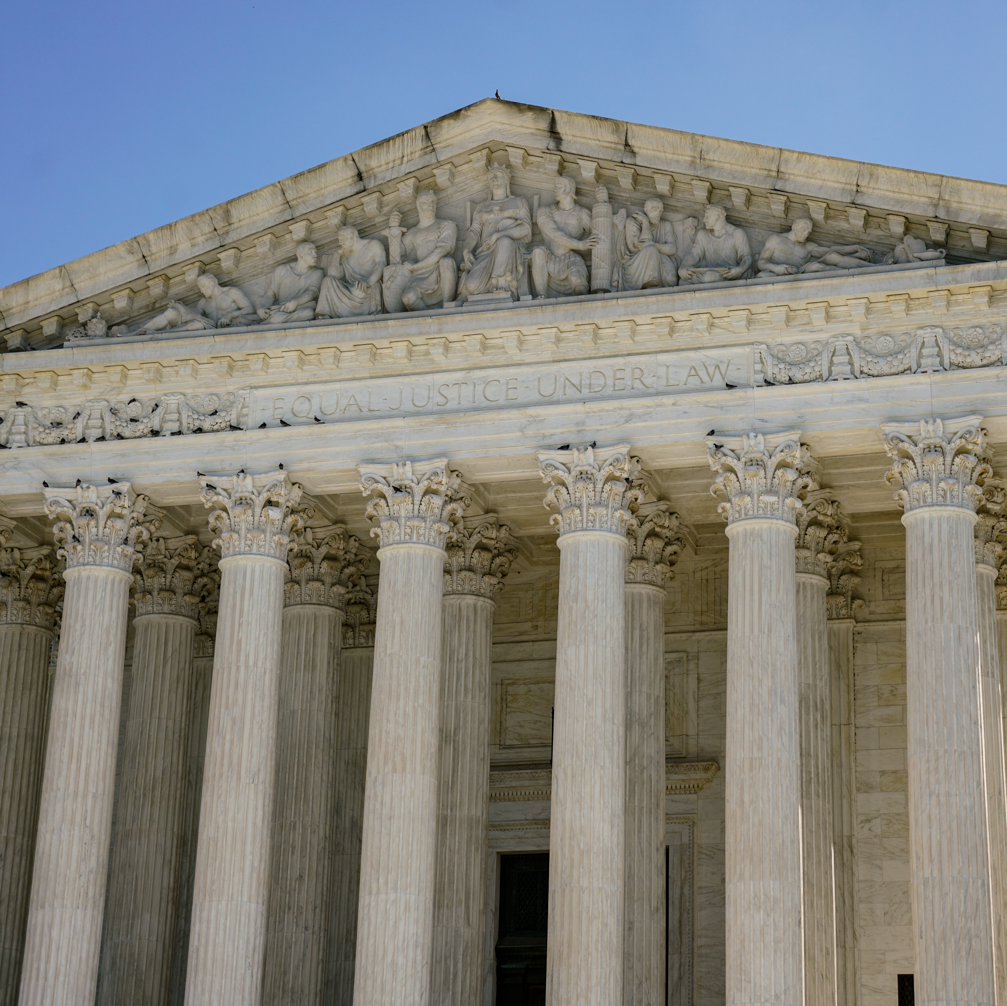 The Supreme Court was hearing a case examining the federal-state conflict over emergency abortion.