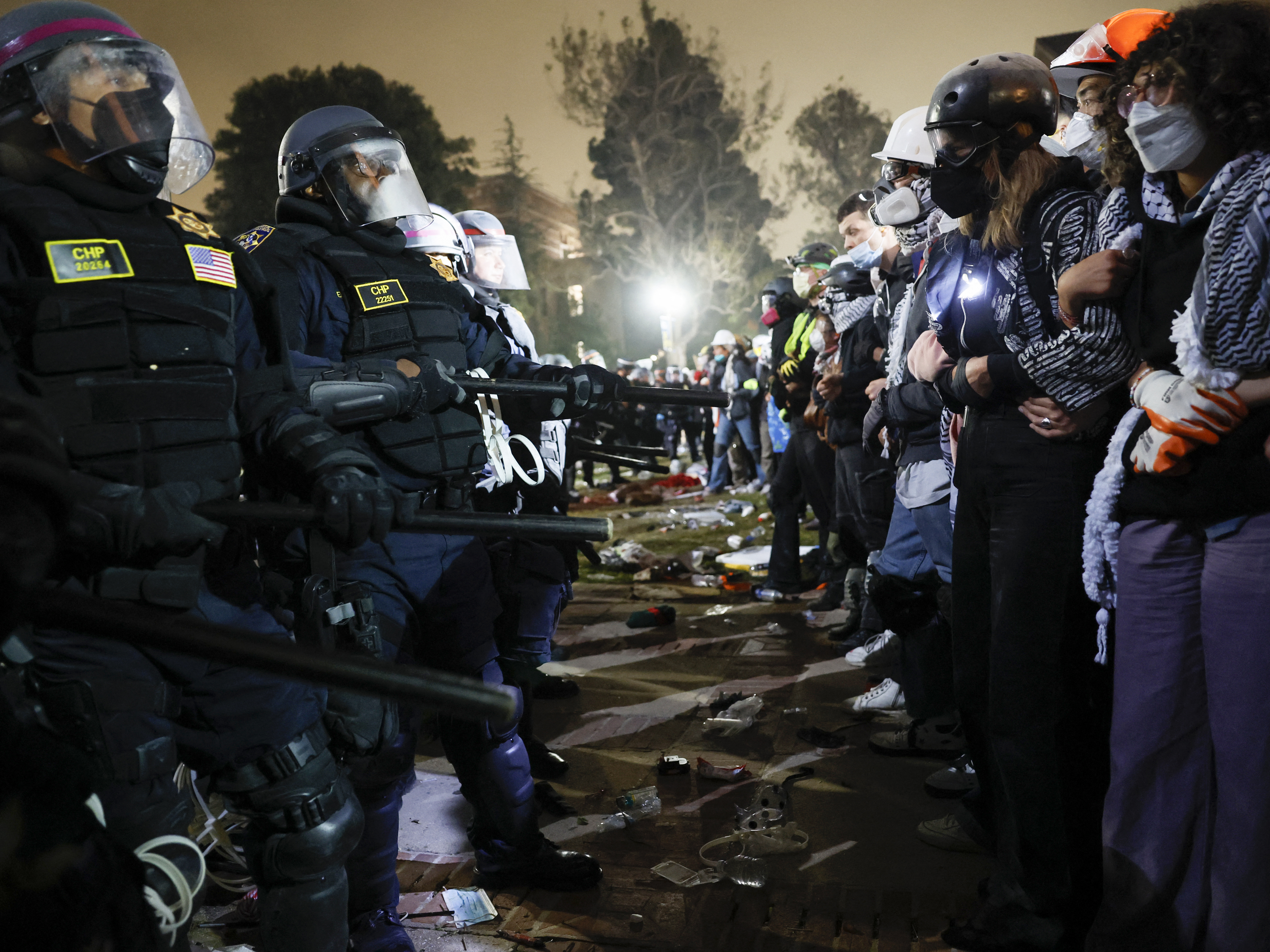 Students and civil rights groups blast police response to campus protests