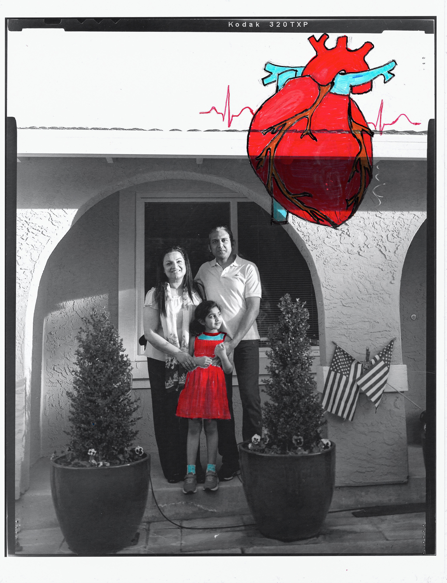 How the pandemic led this documentary photographer to make her work more collaborative 10 Smita Rao (left) and Manoj Mhapankar (right) with their daughter, Aria, outside of their Milpitas, Calif., home.