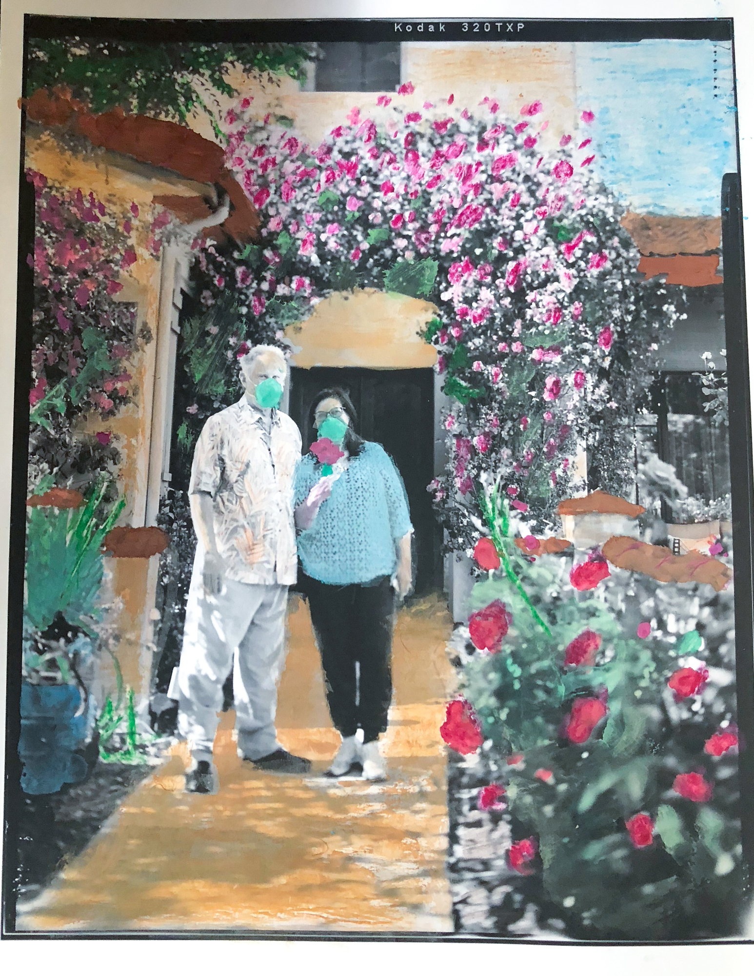 How the pandemic led this documentary photographer to make her work more collaborative 4 Noreen Raza (right), savors the strange spring of April 2020 with her husband, Harry Robertson (left), in their Morgan Hill, Calif., home.