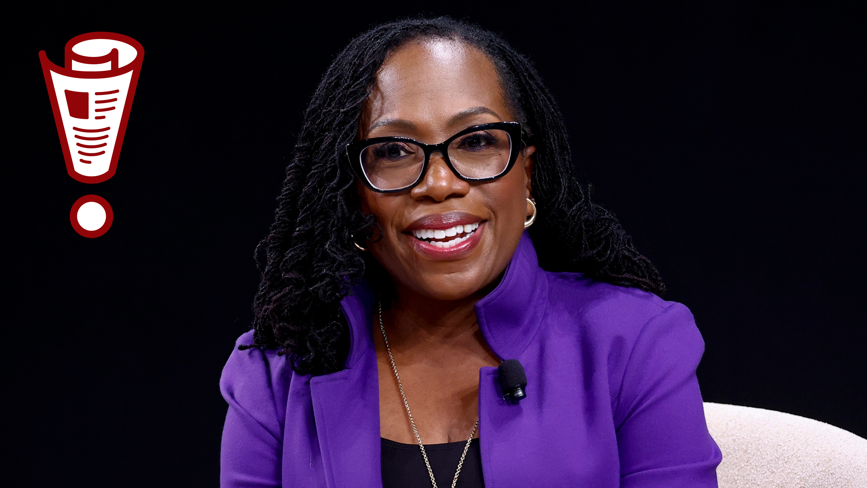 Live at Carnegie Hall with Justice Ketanji Brown Jackson! 1 Ketanji Brown Jackson speaks on stage during the