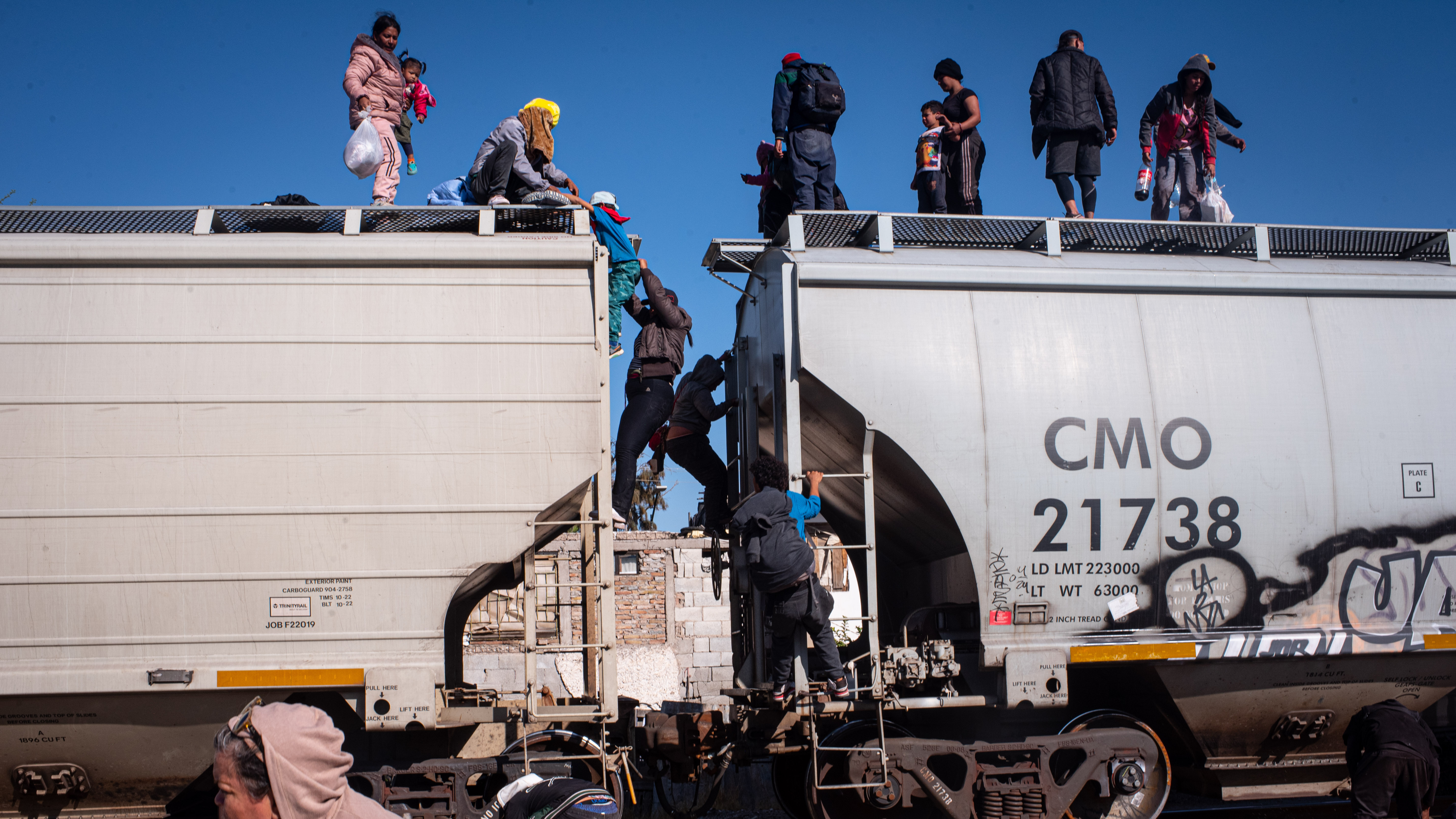 A Dangerous Ride on Top of a Train in Mexico