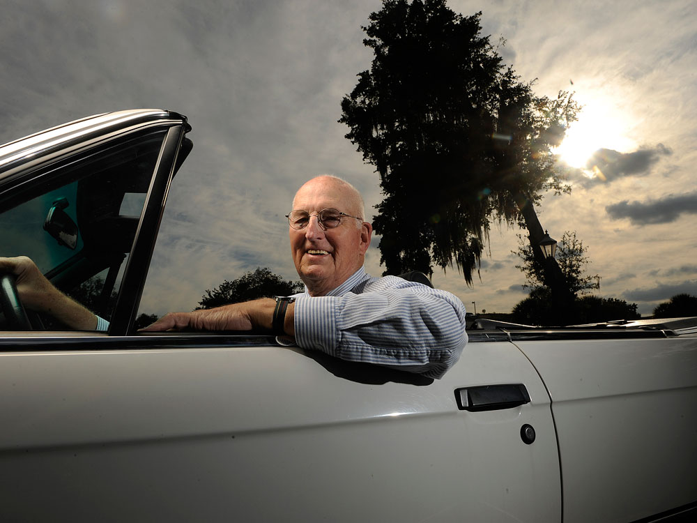 Thad Seymour, a board member for Independent Transportation Network Orlando, drives other seniors where ever they need to go for less than the cost of a taxi ride. Seymour is 81.