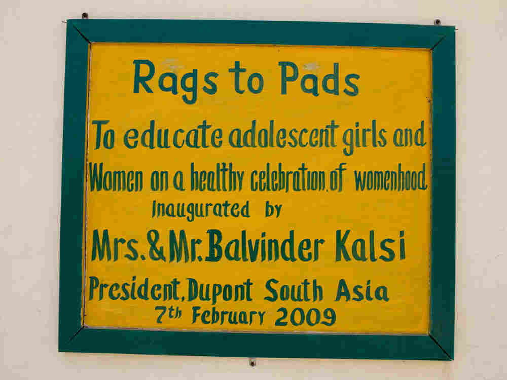 Rags to Pads Sign