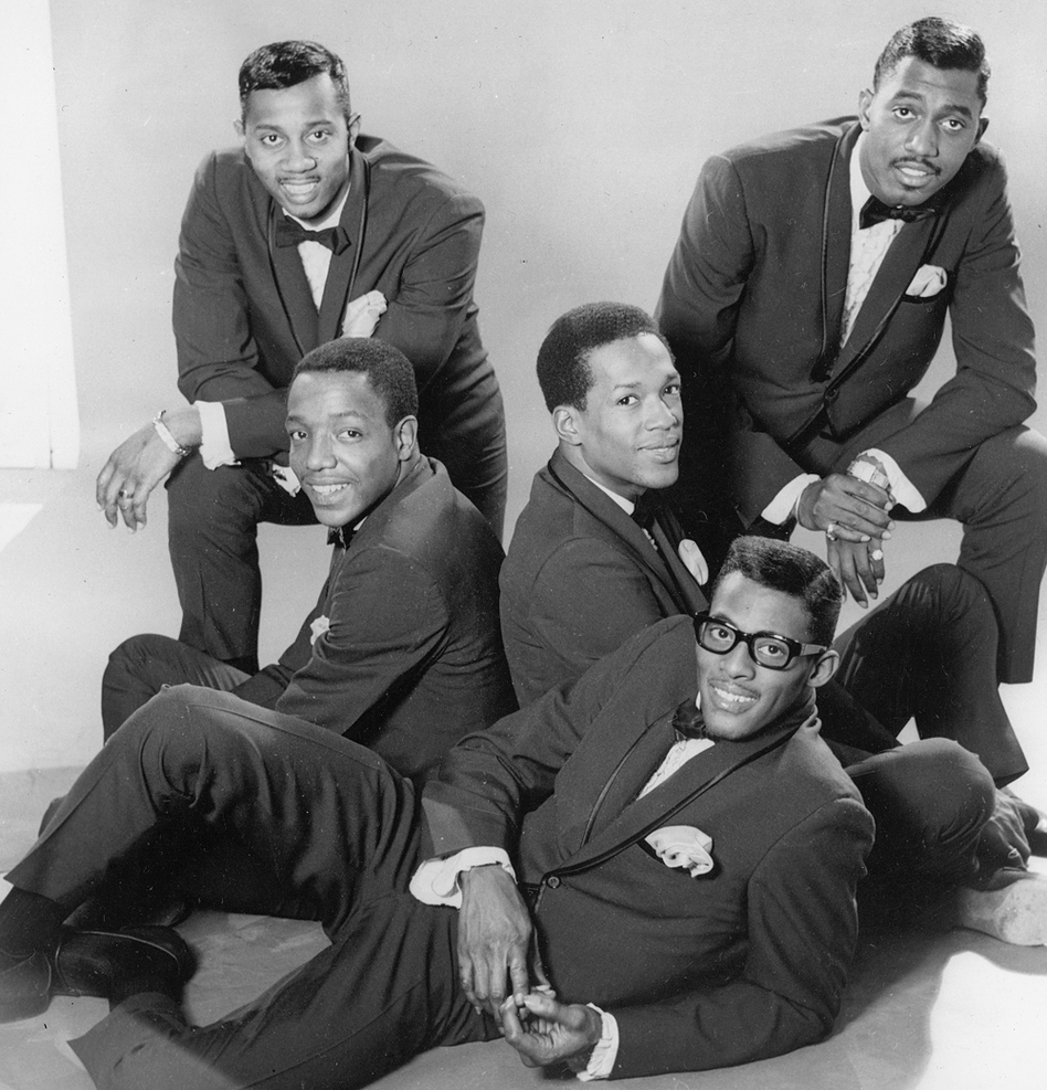 The Temptations, c. 1965. Otis Williams is on the far right. (Hulton Archive/Getty Images)