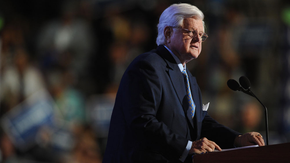 Exactly one year before his death, Sen. Edward Kennedy told the Democratic National Convention that guaranteed health care for every American is the &quot;cause of my life.&quot; (AFP/Getty Images)
