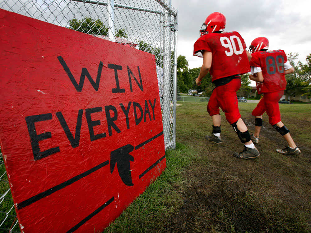 Football, Grief And Resolve At Iowa High School NPR