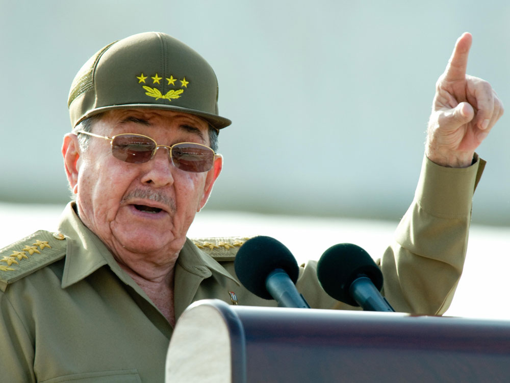 A new report by a human rights organization says the current Cuban regime, headed by President Raul Castro, uses an &quot;Orwellian&quot; law to keep dissidents locked up. (AFP/Getty Images)